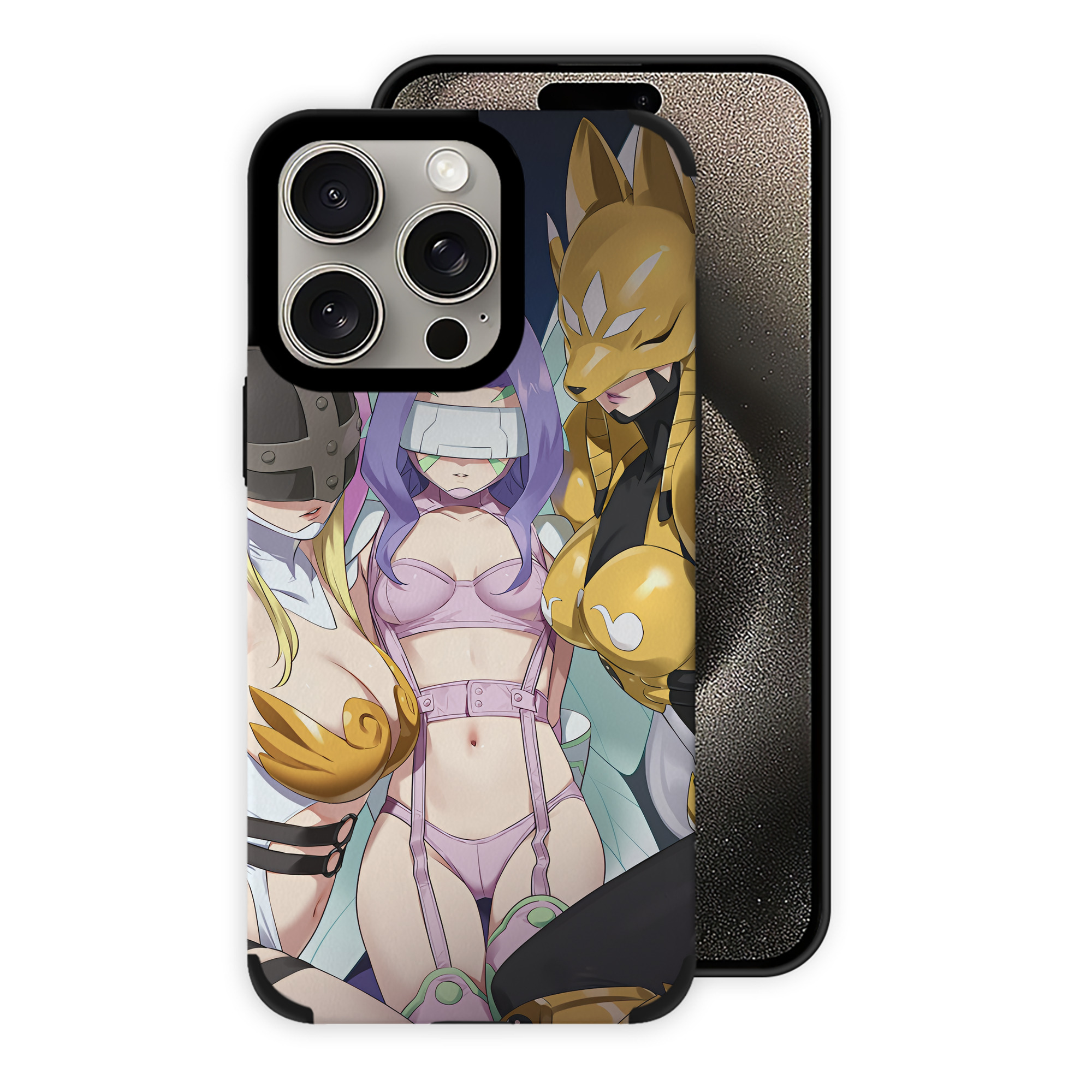 （画像用） Digimon デジタルモンスター/デジモン 【iPhone15ProMax対応】 PUレザー スマホケース 耐衝撃＆黄変防止