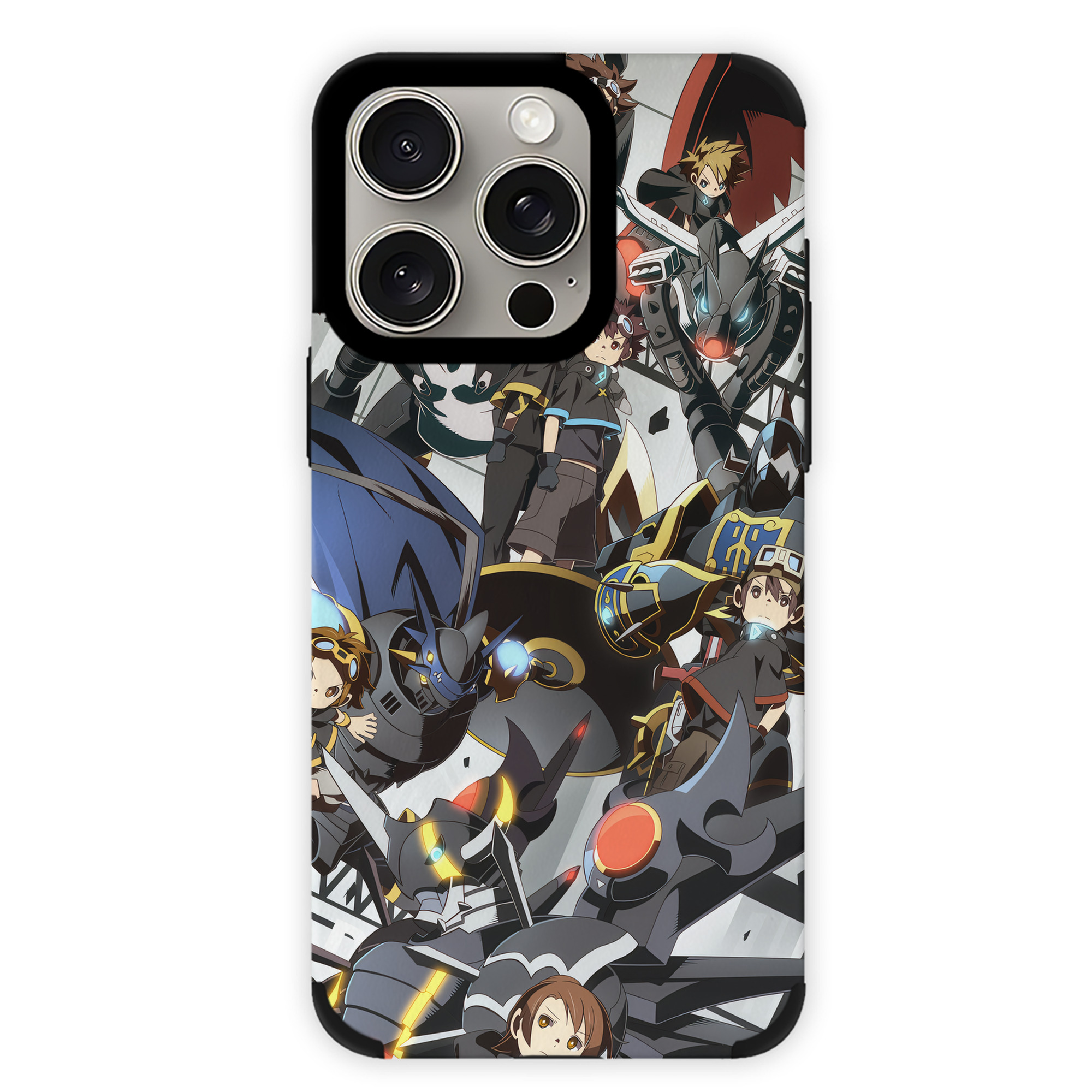（画像用） Digimon デジタルモンスター/デジモン 【iPhone15ProMax対応】 PUレザー スマホケース 耐衝撃＆黄変防止