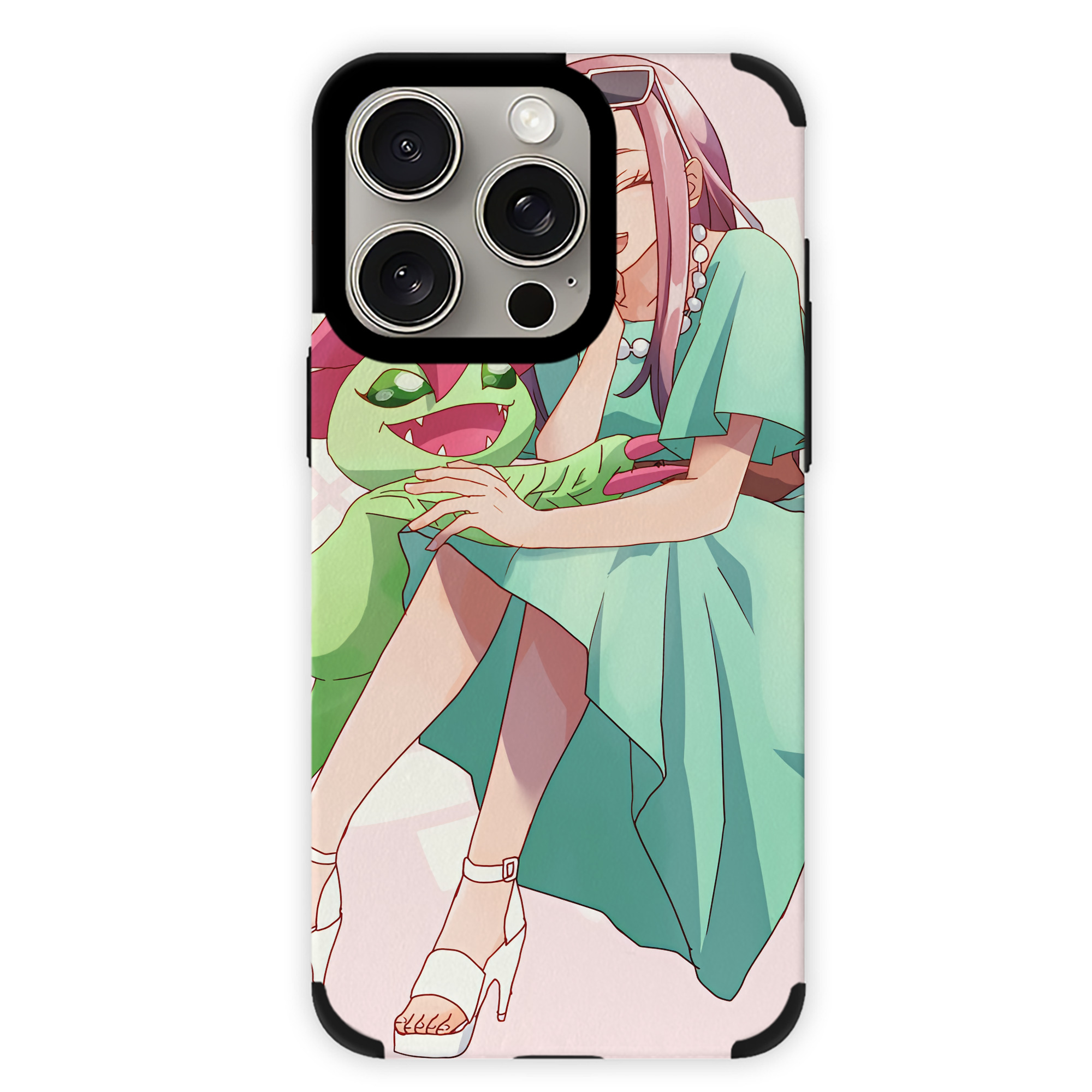 （画像用） Digimon デジタルモンスター/デジモン 【iPhone15ProMax対応】 PUレザー スマホケース 耐衝撃＆黄変防止
