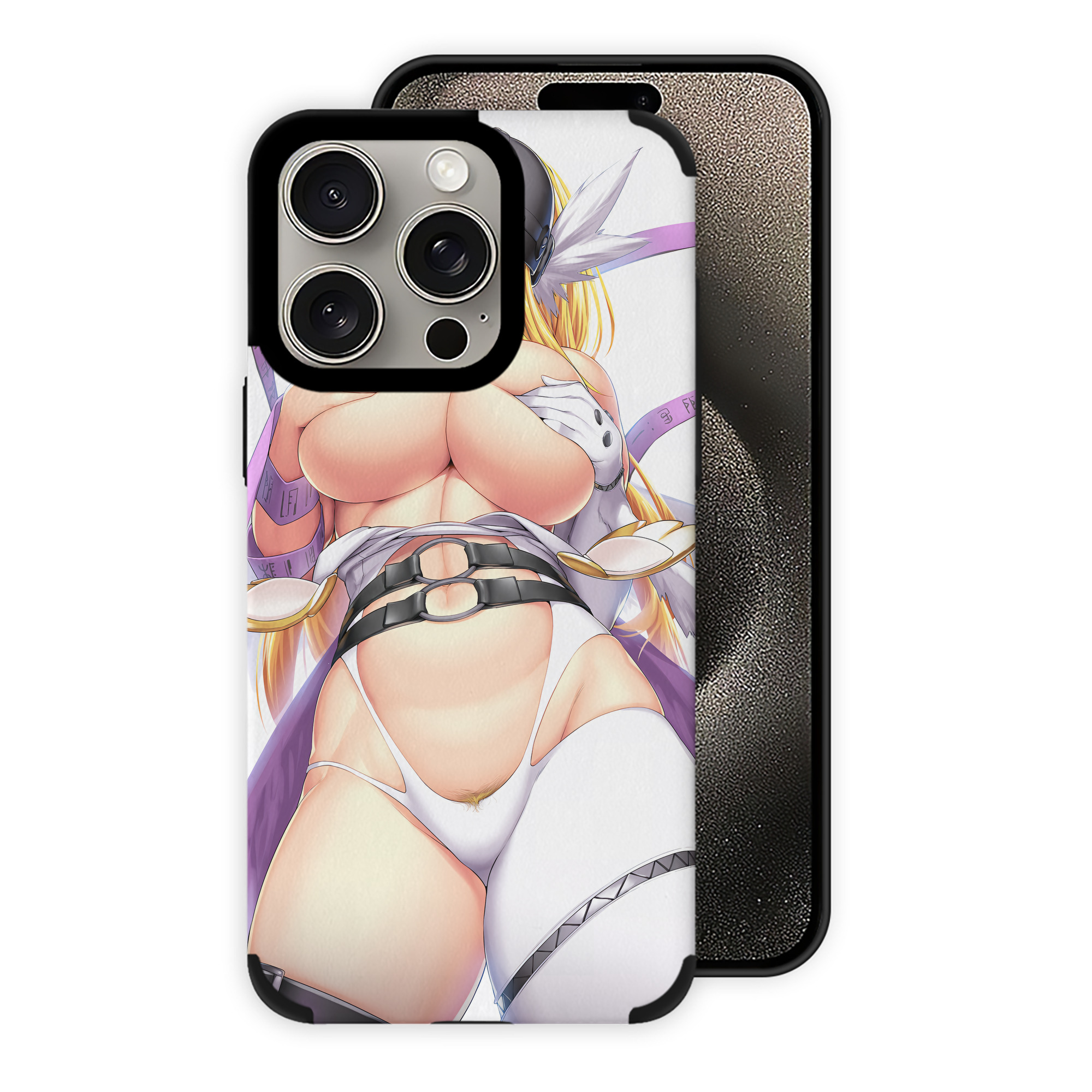 （画像用） Digimon デジタルモンスター/デジモン 【iPhone15ProMax対応】 PUレザー スマホケース 耐衝撃＆黄変防止