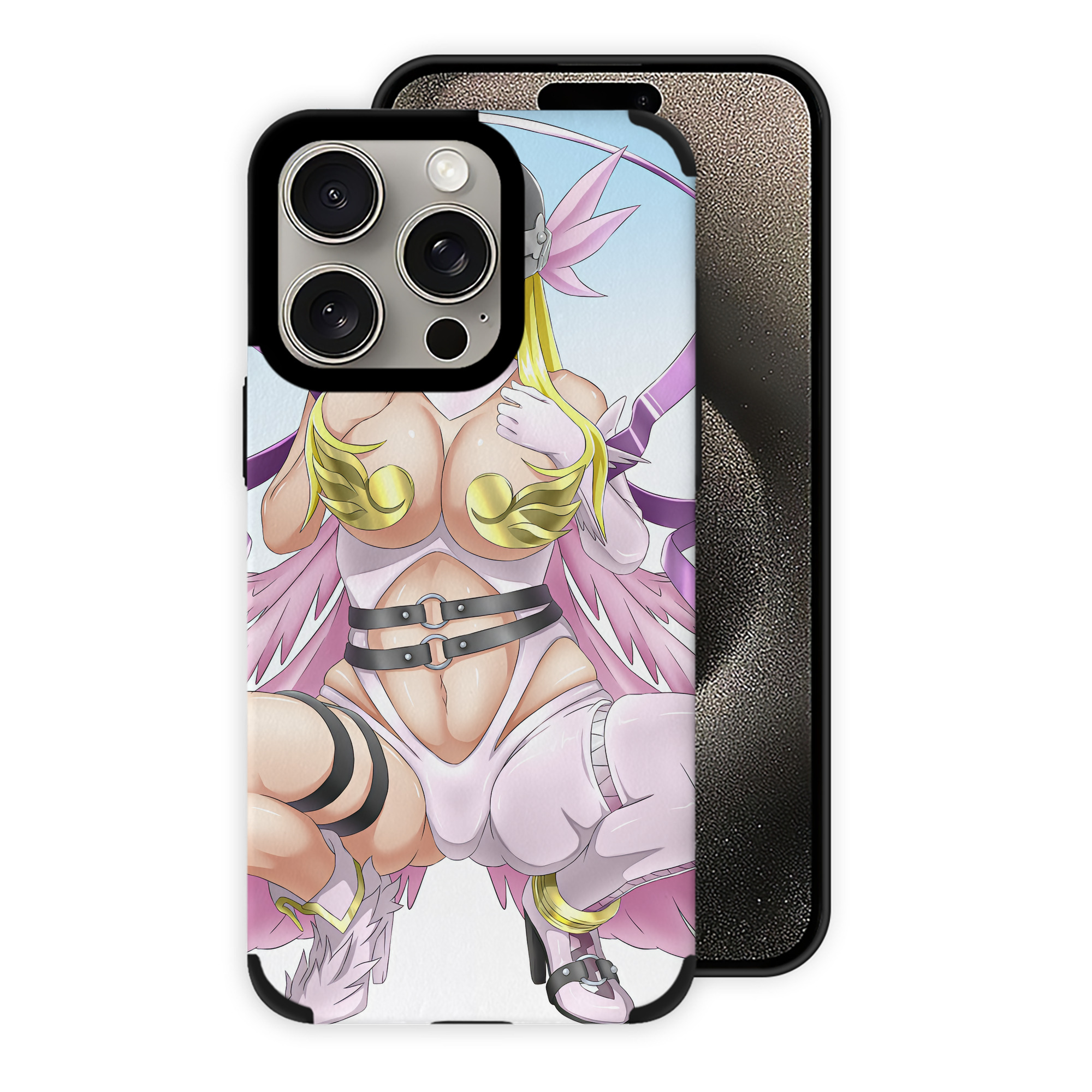 （画像用） Digimon デジタルモンスター/デジモン 【iPhone15ProMax対応】 PUレザー スマホケース 耐衝撃＆黄変防止