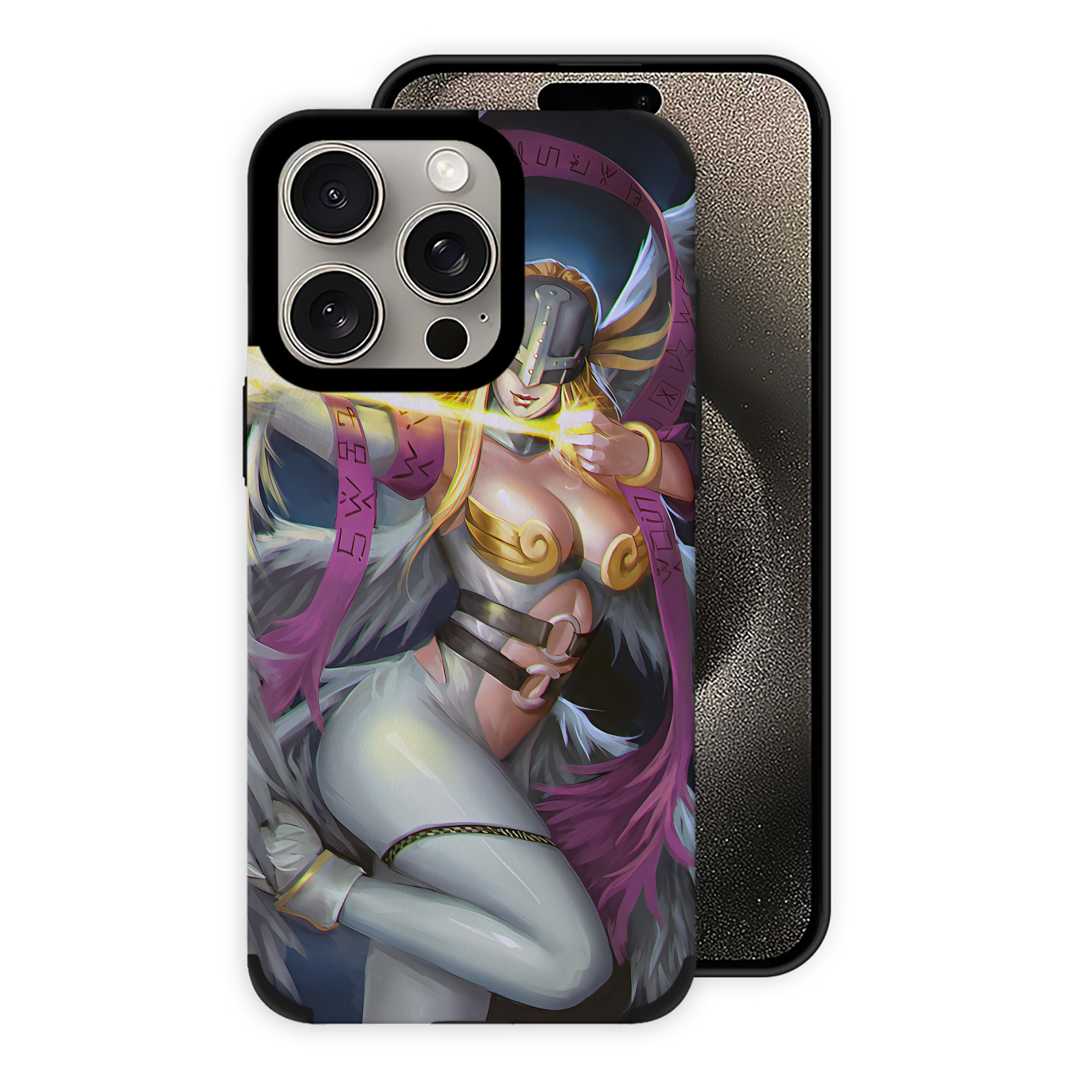 （画像用） Digimon デジタルモンスター/デジモン 【iPhone15ProMax対応】 PUレザー スマホケース 耐衝撃＆黄変防止
