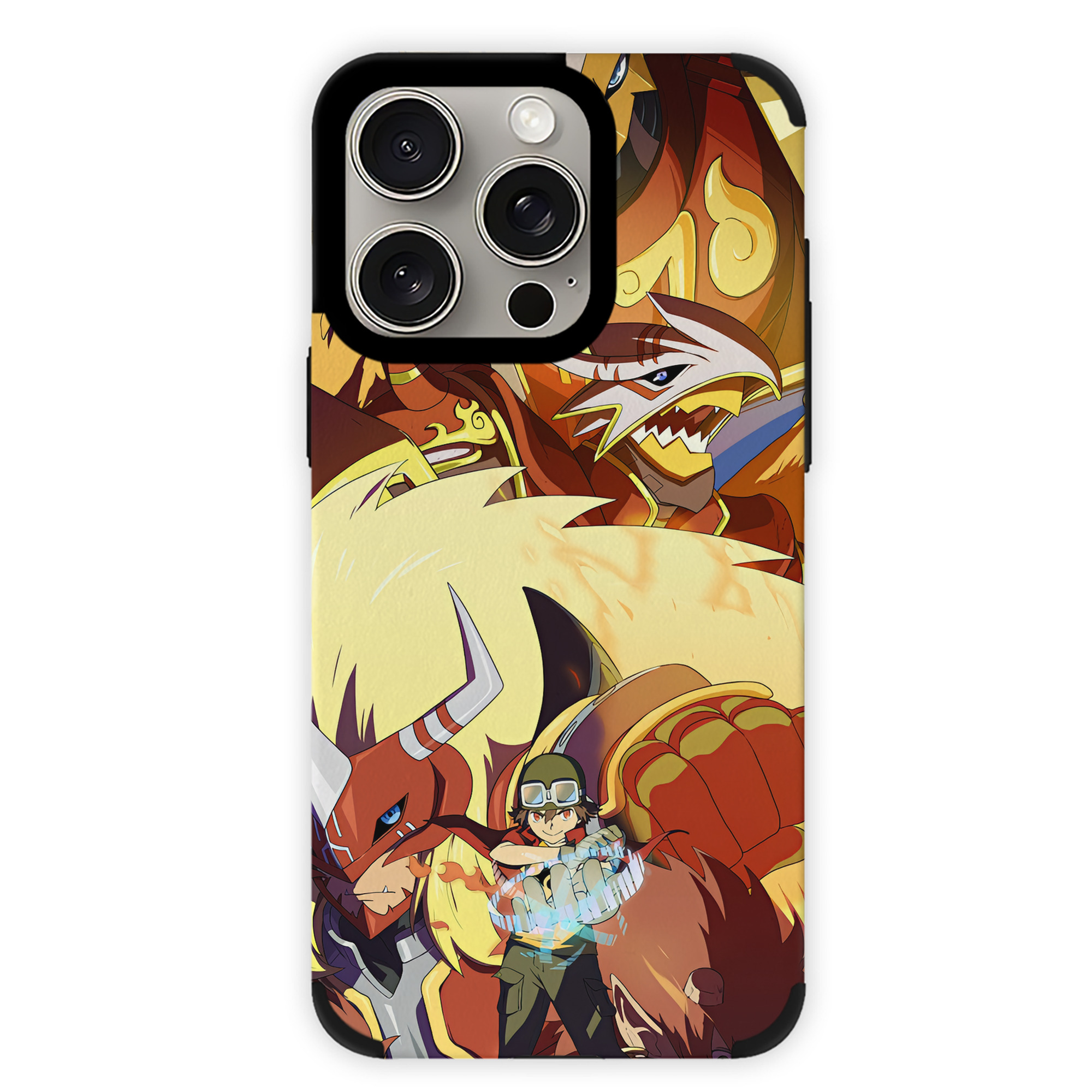 （画像用） Digimon デジタルモンスター/デジモン 【iPhone15ProMax対応】 PUレザー スマホケース 耐衝撃＆黄変防止