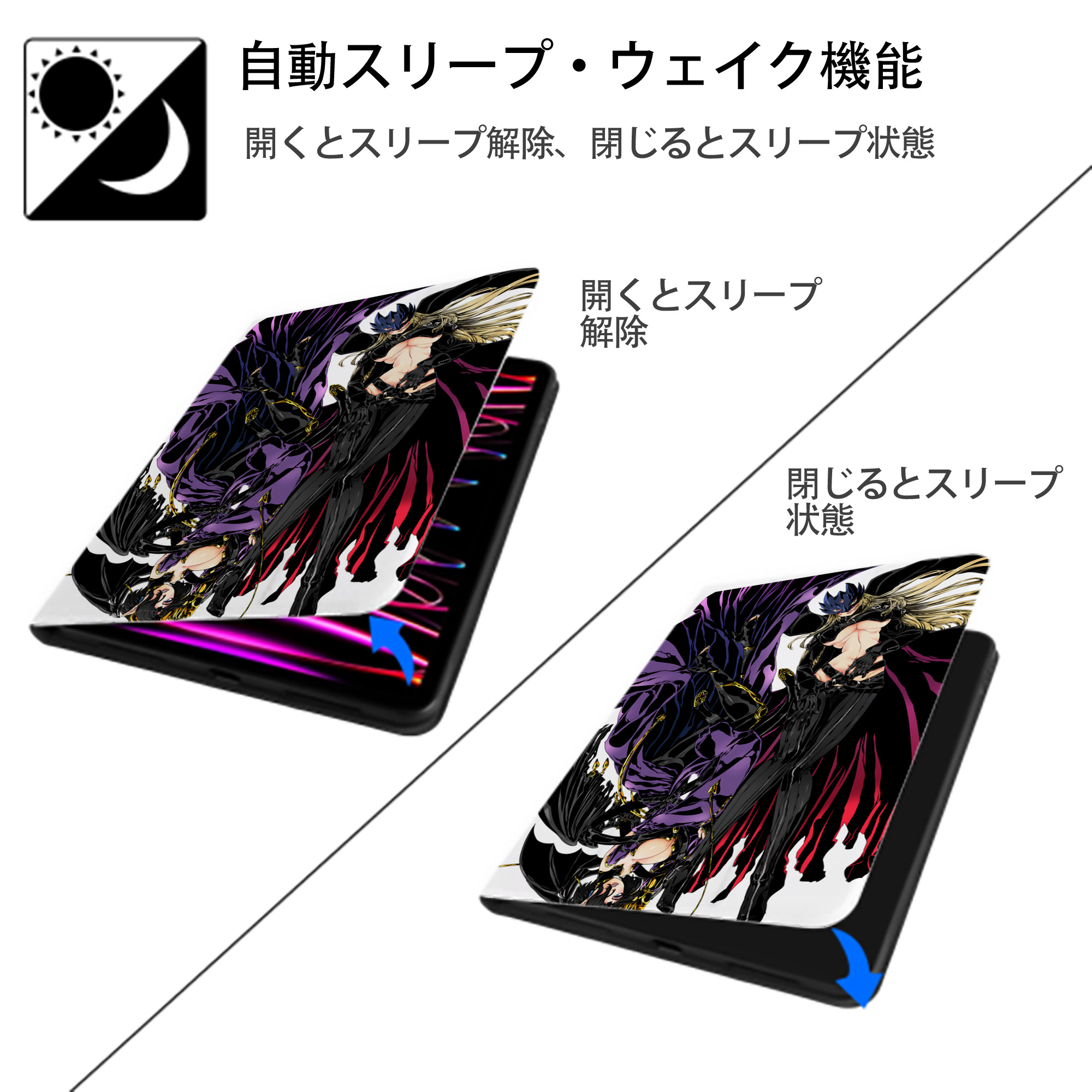 Digimon デジタルモンスター/デジモン IPad ケース ペン収納付き 三つ折りスタンド PUレザー×シリコン 対応機種9.5/10.5/10.9インチ