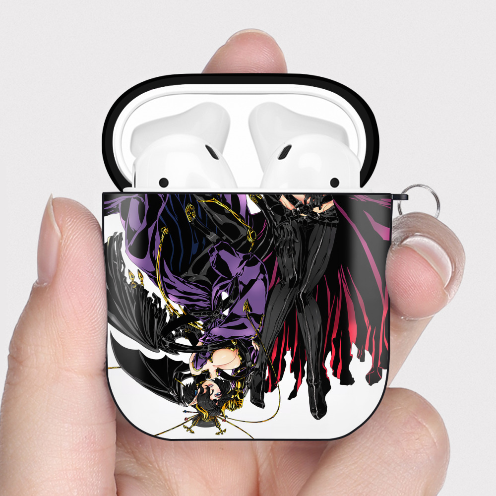 （画像用） Digimon デジタルモンスター/デジモン AirPods 第2世代保護ケース ハードシェル ブラック 耐衝撃・防指紋・カラビナ付き