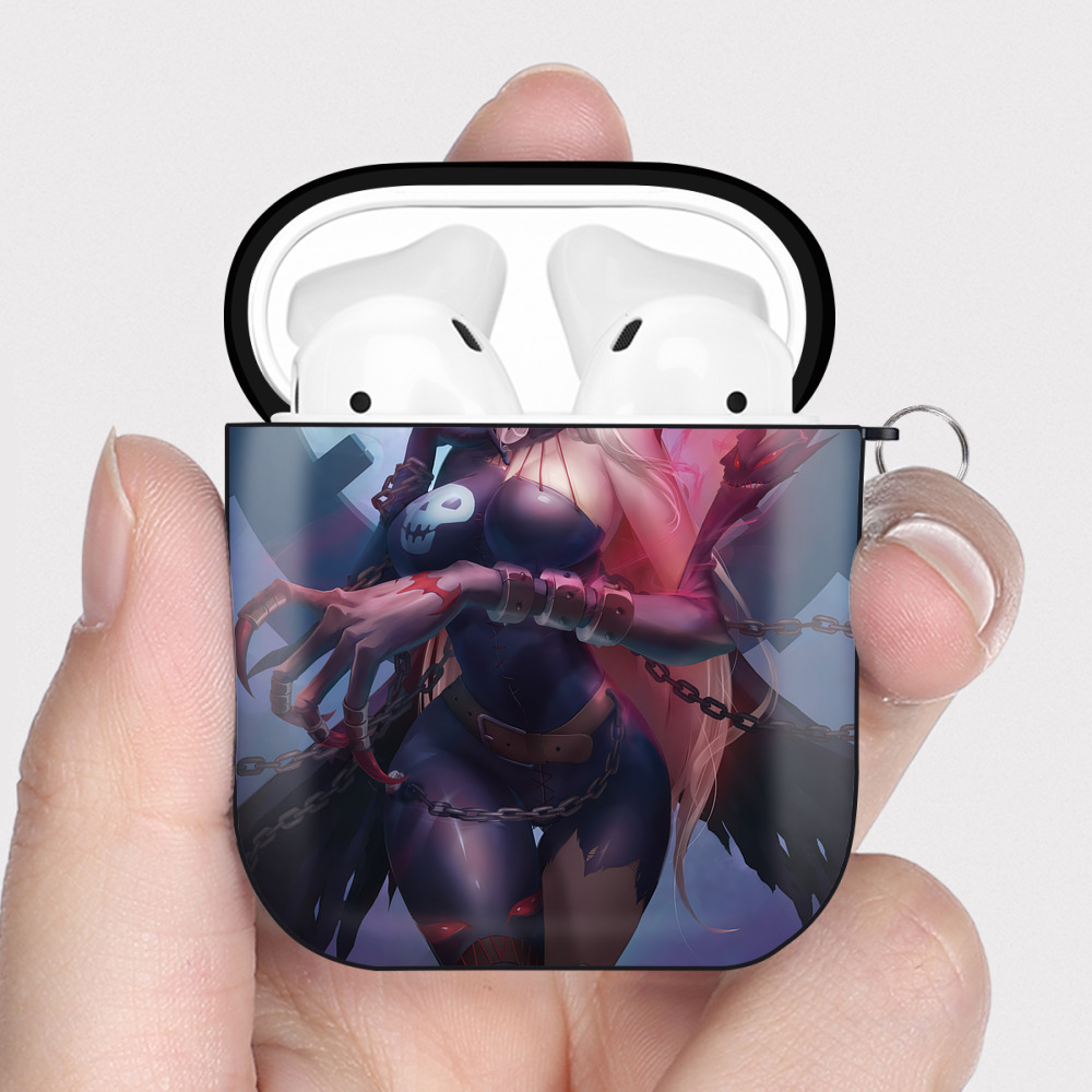 （画像用） Digimon デジタルモンスター/デジモン AirPods 第2世代保護ケース ハードシェル ブラック 耐衝撃・防指紋・カラビナ付き