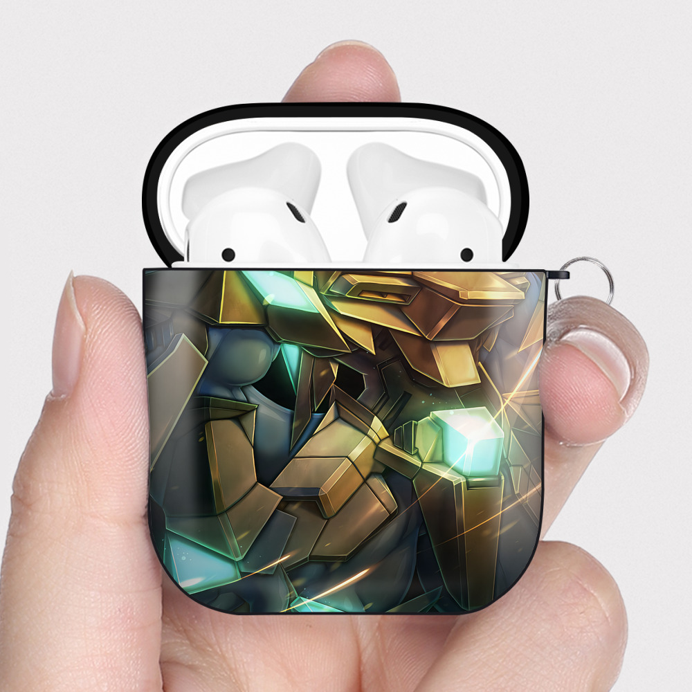 （画像用） Digimon デジタルモンスター/デジモン AirPods 第2世代保護ケース ハードシェル ブラック 耐衝撃・防指紋・カラビナ付き