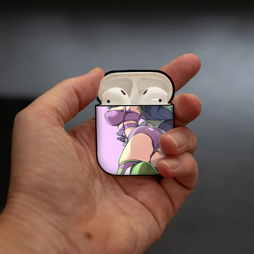 Digimon デジタルモンスター/デジモン AirPods 第2世代保護ケース ハードシェル ブラック 耐衝撃・防指紋・カラビナ付き