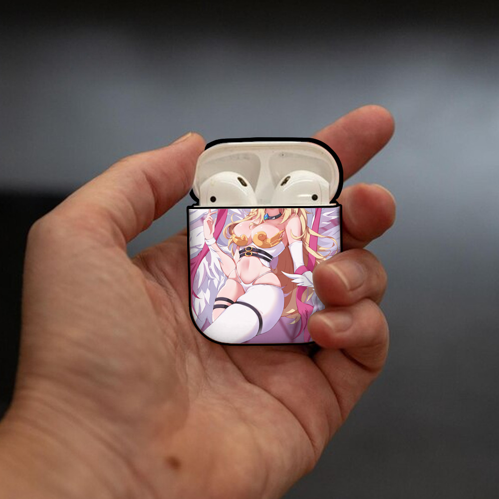 Digimon デジタルモンスター/デジモン AirPods 第2世代保護ケース ハードシェル ブラック 耐衝撃・防指紋・カラビナ付き