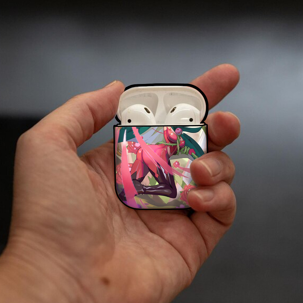 Digimon デジタルモンスター/デジモン AirPods 第2世代保護ケース ハードシェル ブラック 耐衝撃・防指紋・カラビナ付き
