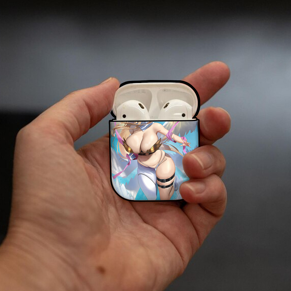 Digimon デジタルモンスター/デジモン AirPods 第2世代保護ケース ハードシェル ブラック 耐衝撃・防指紋・カラビナ付き