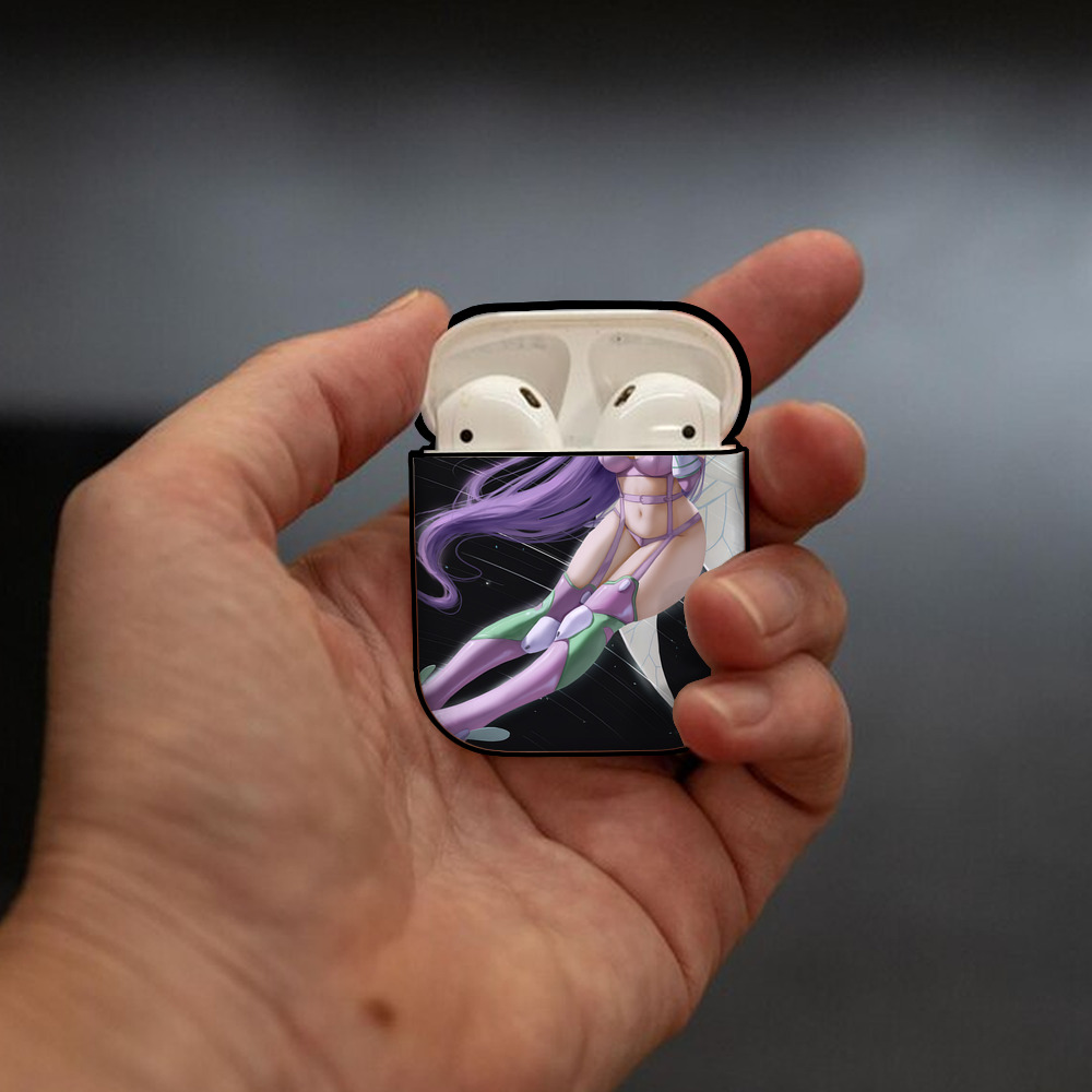 Digimon デジタルモンスター/デジモン AirPods 第2世代保護ケース ハードシェル ブラック 耐衝撃・防指紋・カラビナ付き