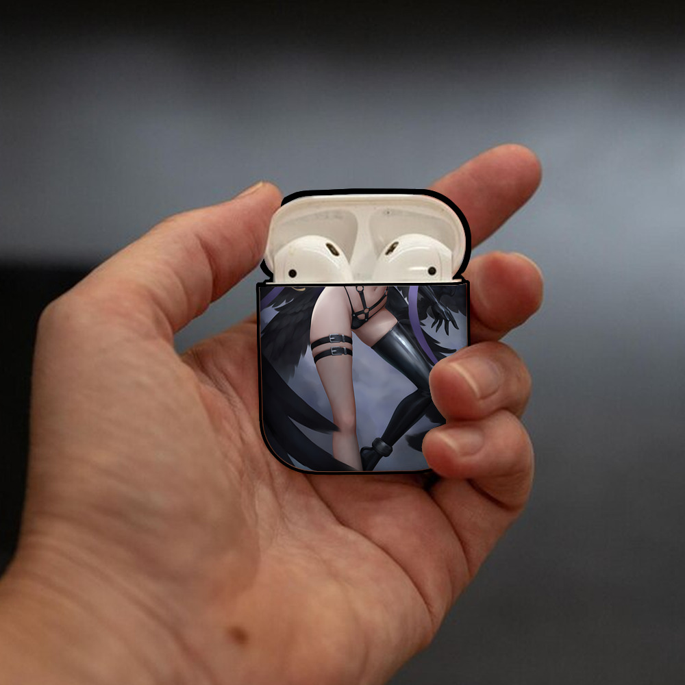 Digimon デジタルモンスター/デジモン AirPods 第2世代保護ケース ハードシェル ブラック 耐衝撃・防指紋・カラビナ付き