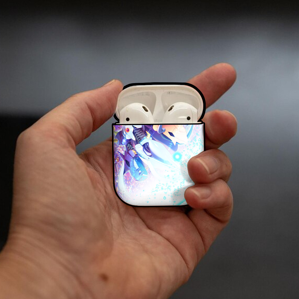 Digimon デジタルモンスター/デジモン AirPods 第2世代保護ケース ハードシェル ブラック 耐衝撃・防指紋・カラビナ付き