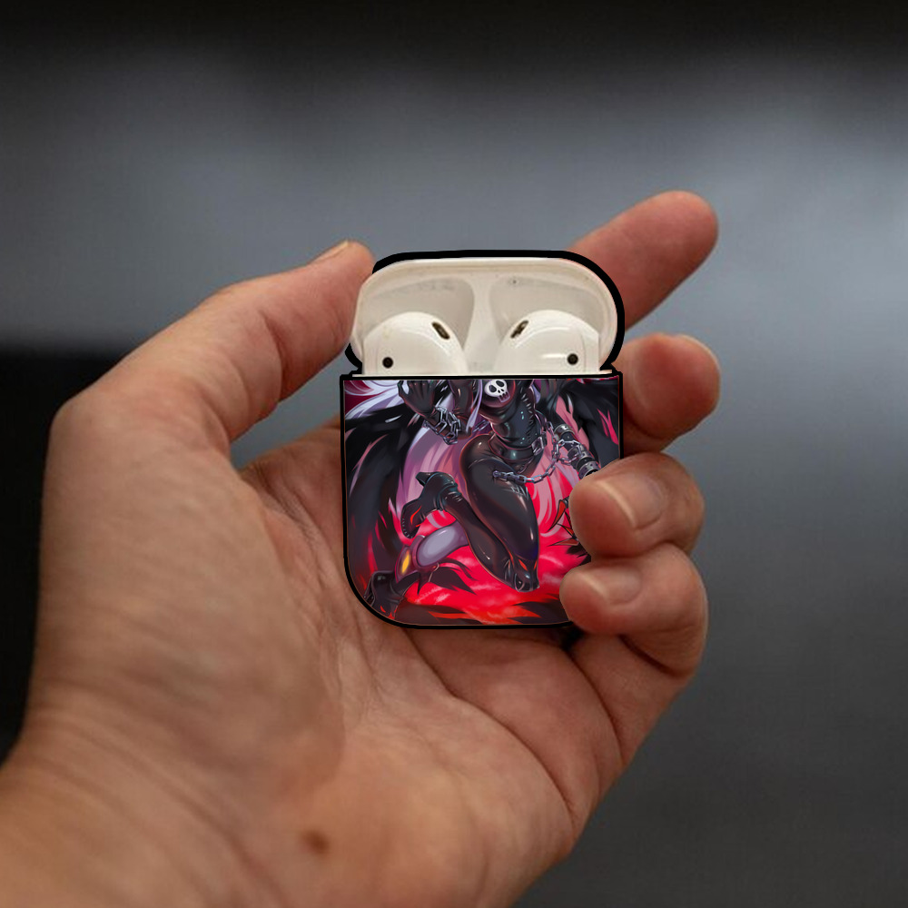 Digimon デジタルモンスター/デジモン AirPods 第2世代保護ケース ハードシェル ブラック 耐衝撃・防指紋・カラビナ付き