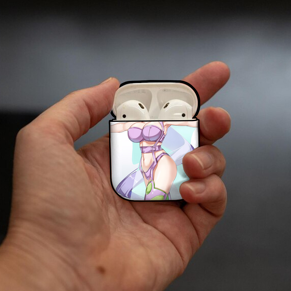 Digimon デジタルモンスター/デジモン AirPods 第2世代保護ケース ハードシェル ブラック 耐衝撃・防指紋・カラビナ付き