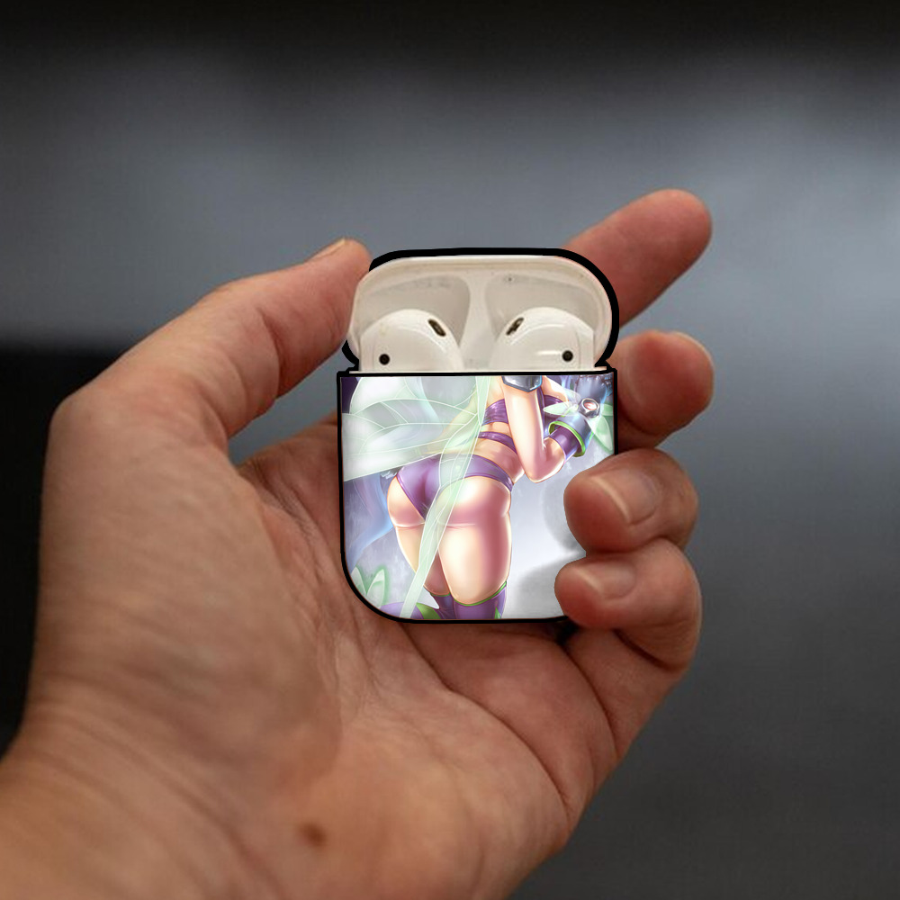 Digimon デジタルモンスター/デジモン AirPods 第2世代保護ケース ハードシェル ブラック 耐衝撃・防指紋・カラビナ付き
