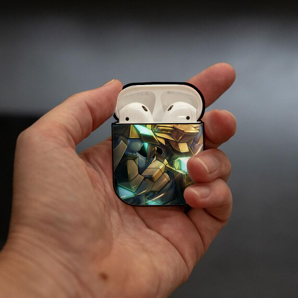 Digimon デジタルモンスター/デジモン AirPods 第2世代保護ケース ハードシェル ブラック 耐衝撃・防指紋・カラビナ付き