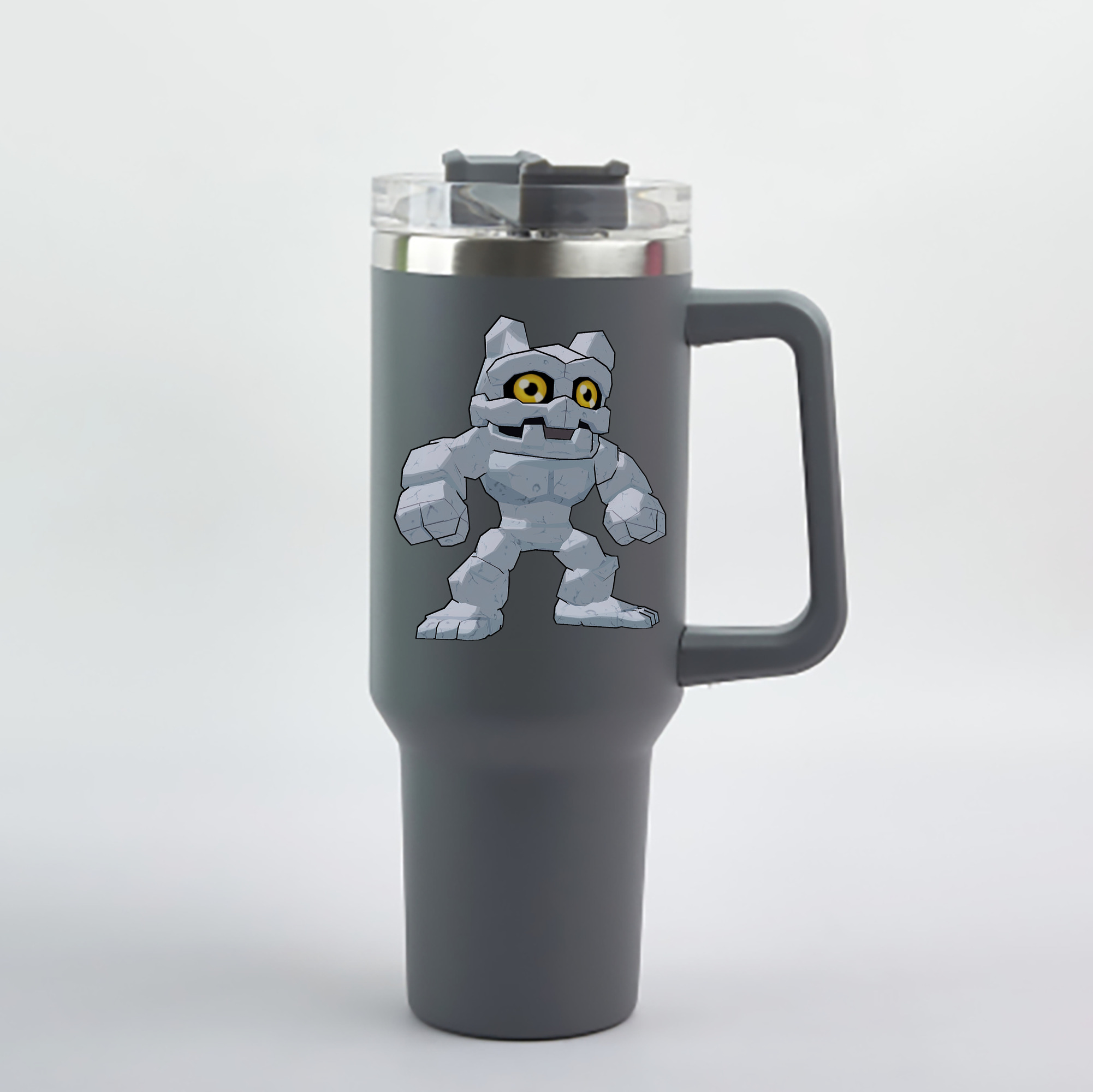 （画像用） Digimon デジタルモンスター/デジモン 1200mL車用タンブラー - クリスタルステッカー（プラスチックストロー付き）