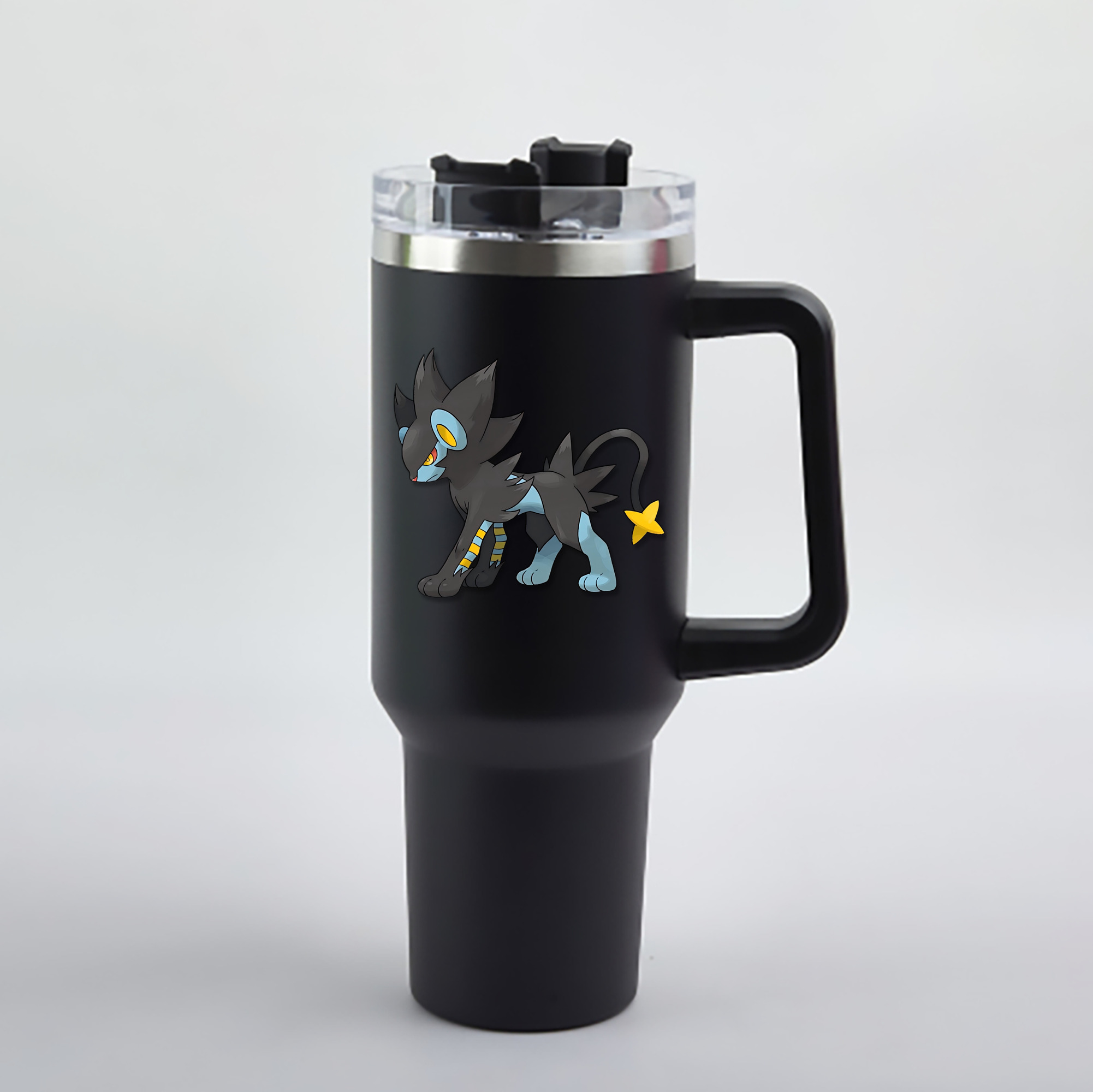 （画像用） Digimon デジタルモンスター/デジモン 1200mL車用タンブラー - クリスタルステッカー（プラスチックストロー付き）