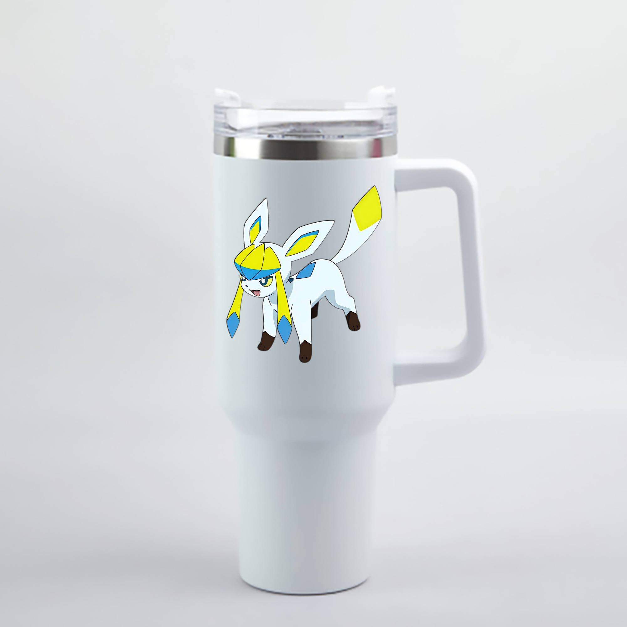 （画像用） Digimon デジタルモンスター/デジモン 1200mL車用タンブラー - クリスタルステッカー（プラスチックストロー付き）