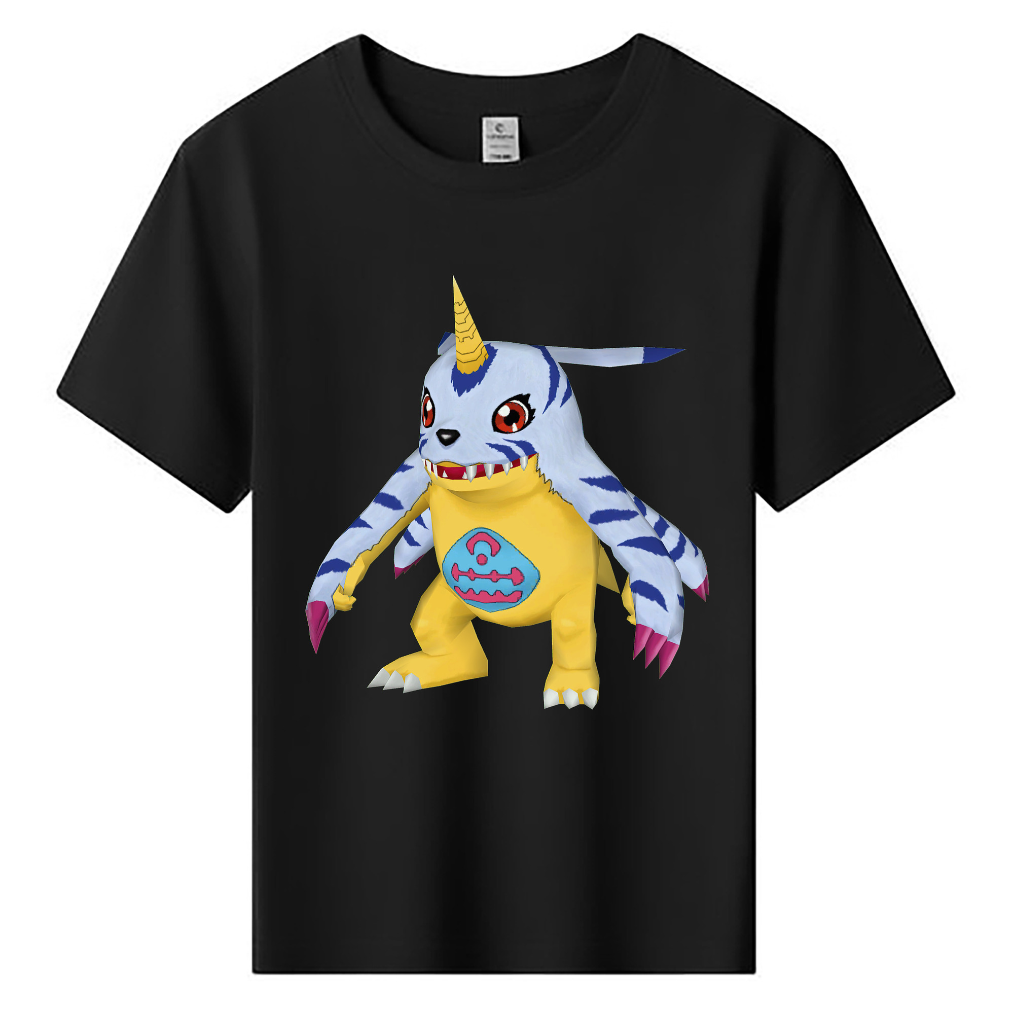 （画像用） Digimon デジタルモンスター/デジモン 綿100％キッズTシャツ（フロントプリント）