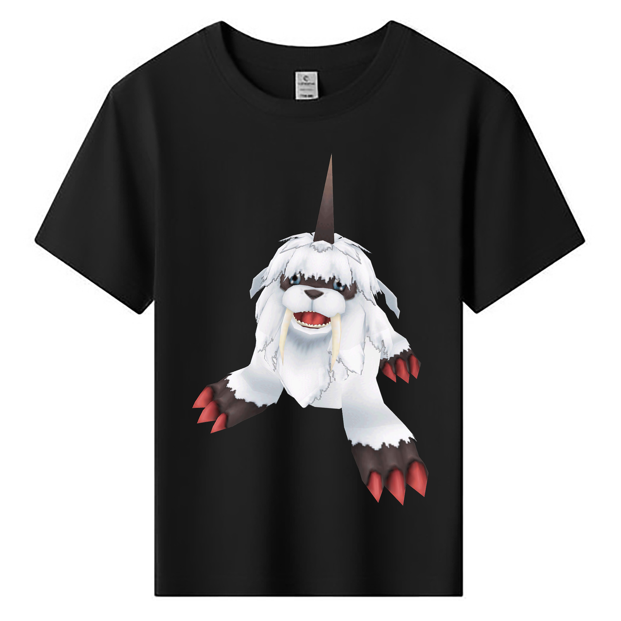 （画像用） Digimon デジタルモンスター/デジモン 綿100％キッズTシャツ（フロントプリント）