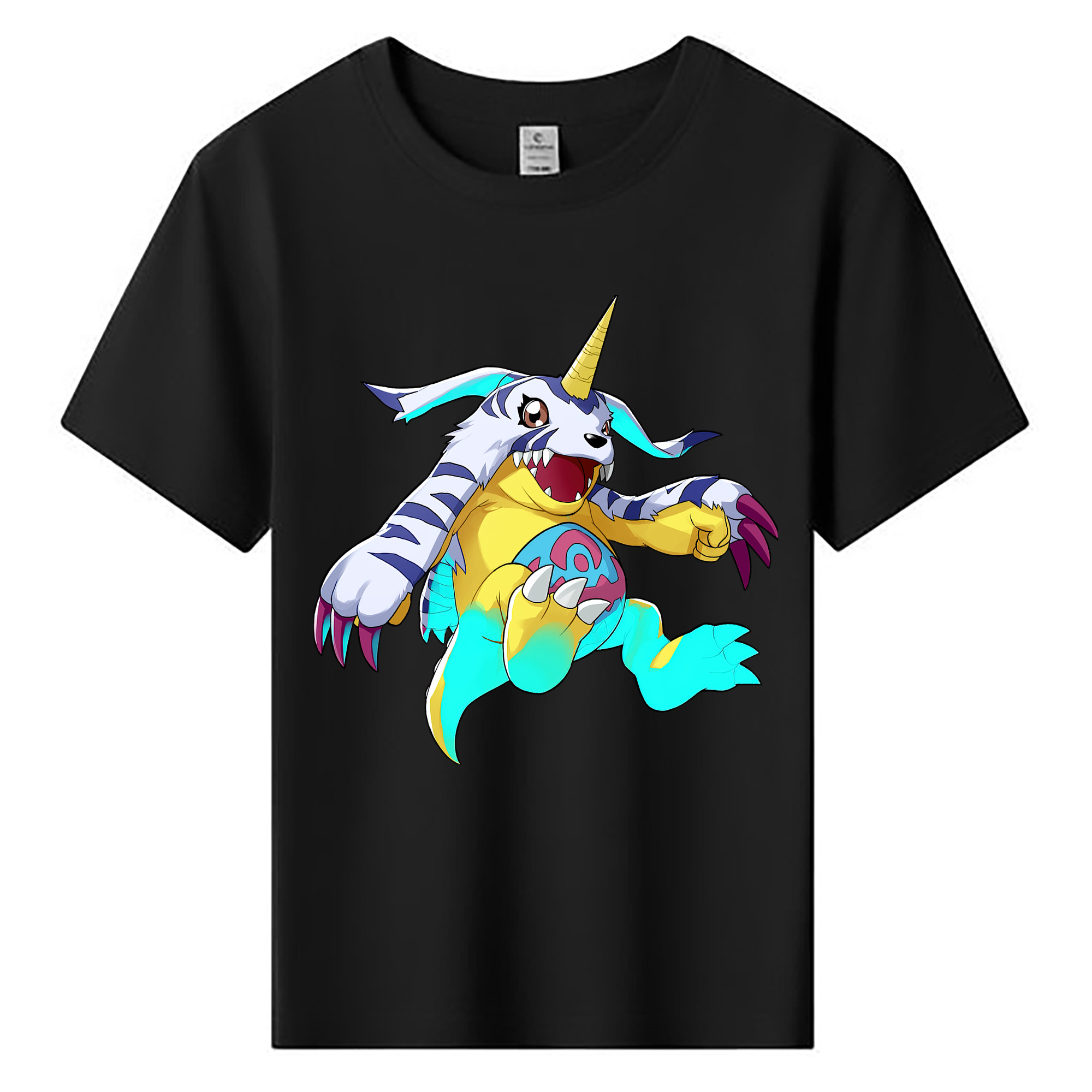 （画像用） Digimon デジタルモンスター/デジモン 綿100％キッズTシャツ（フロントプリント）