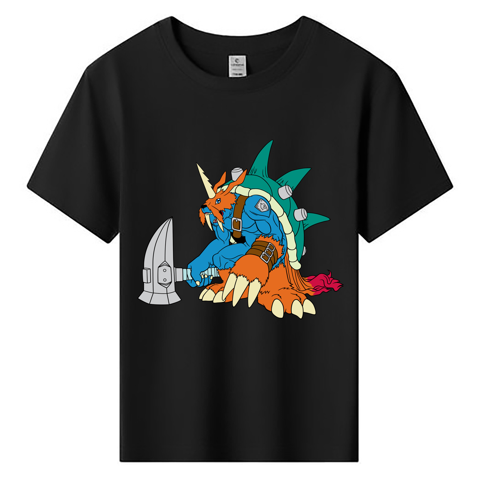 （画像用） Digimon デジタルモンスター/デジモン 綿100％キッズTシャツ（フロントプリント）