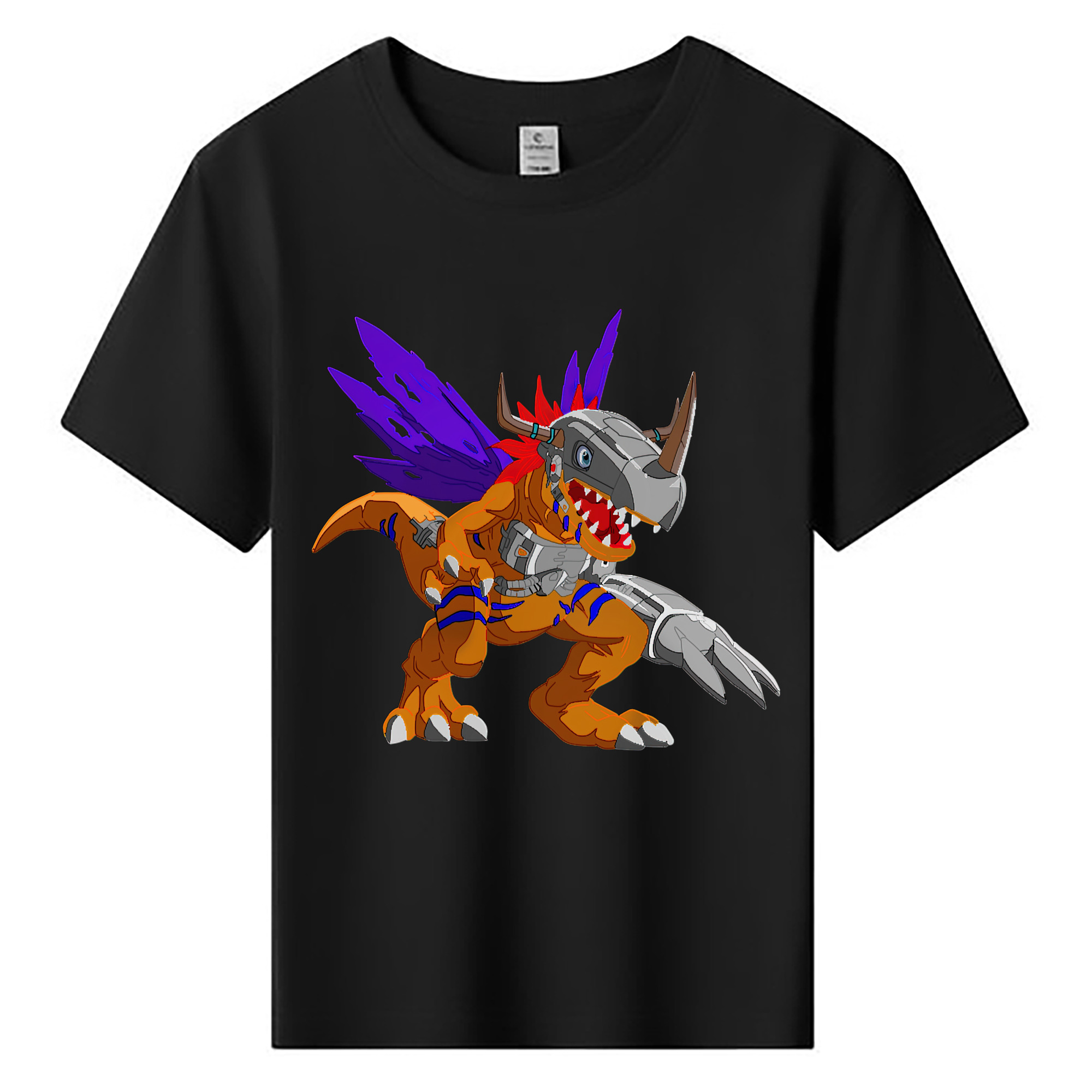 （画像用） Digimon デジタルモンスター/デジモン 綿100％キッズTシャツ（フロントプリント）