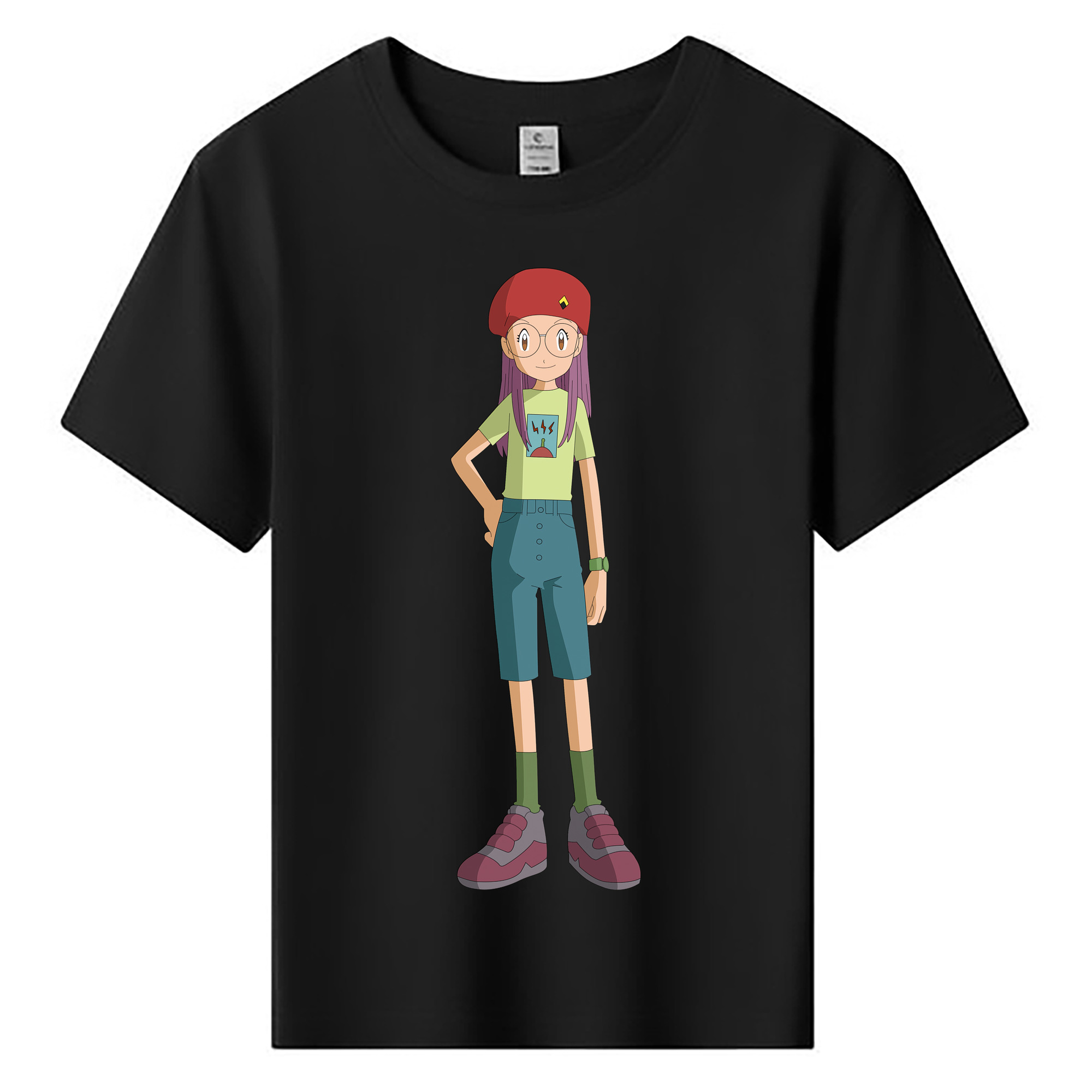 （画像用） Digimon デジタルモンスター/デジモン 綿100％キッズTシャツ（フロントプリント）