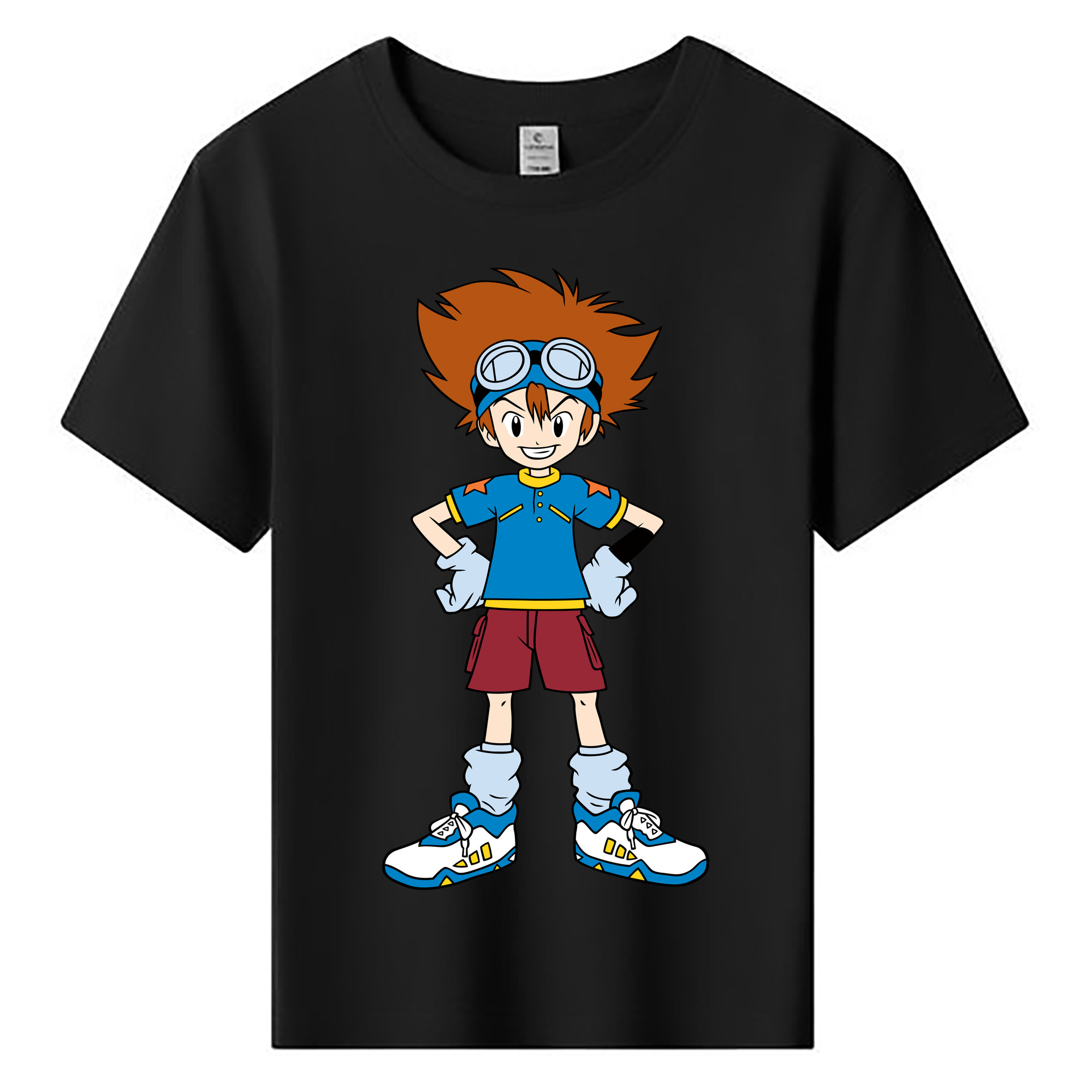 （画像用） Digimon デジタルモンスター/デジモン 綿100％キッズTシャツ（フロントプリント）