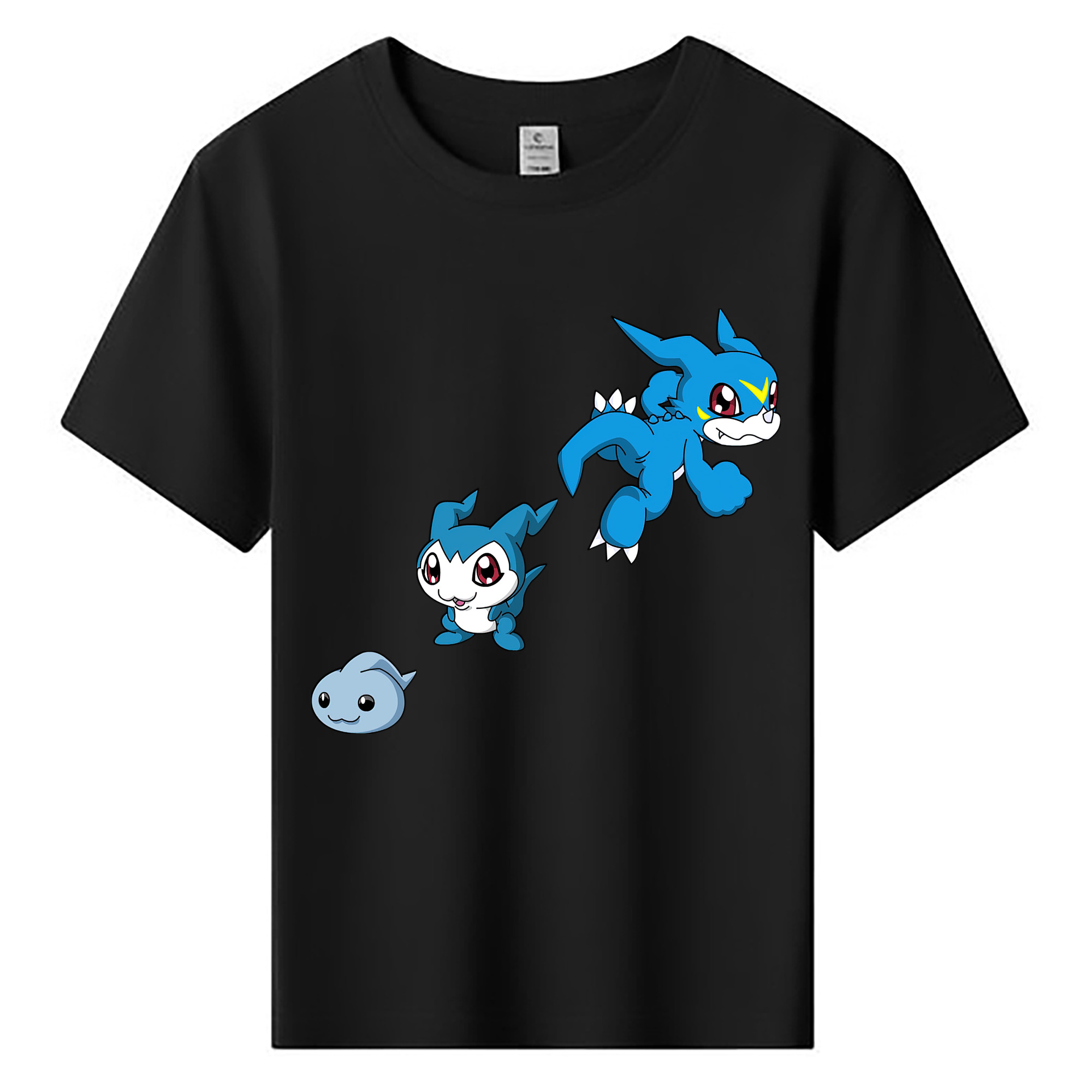 （画像用） Digimon デジタルモンスター/デジモン 綿100％キッズTシャツ（フロントプリント）
