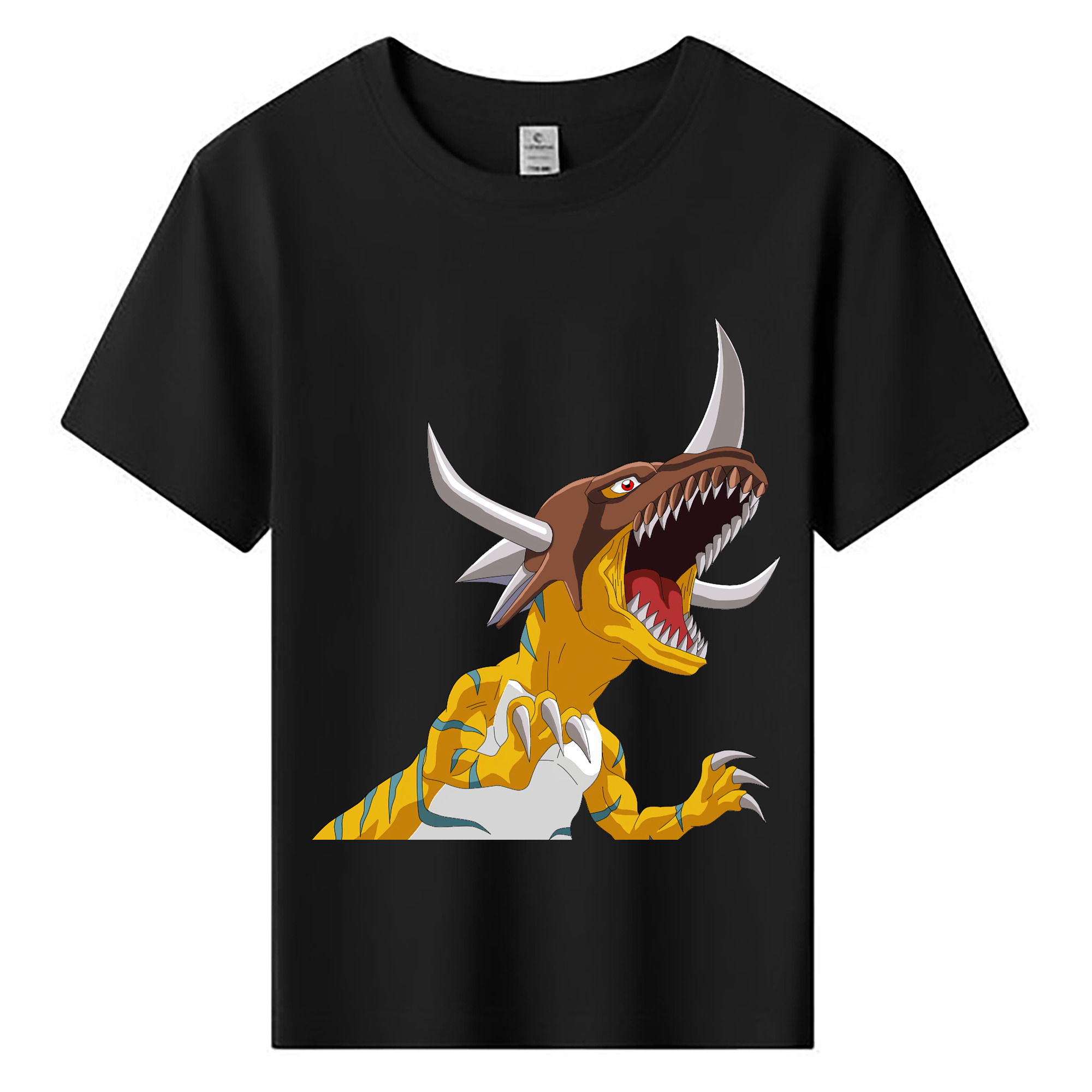 （画像用） Digimon デジタルモンスター/デジモン 綿100％キッズTシャツ（フロントプリント）