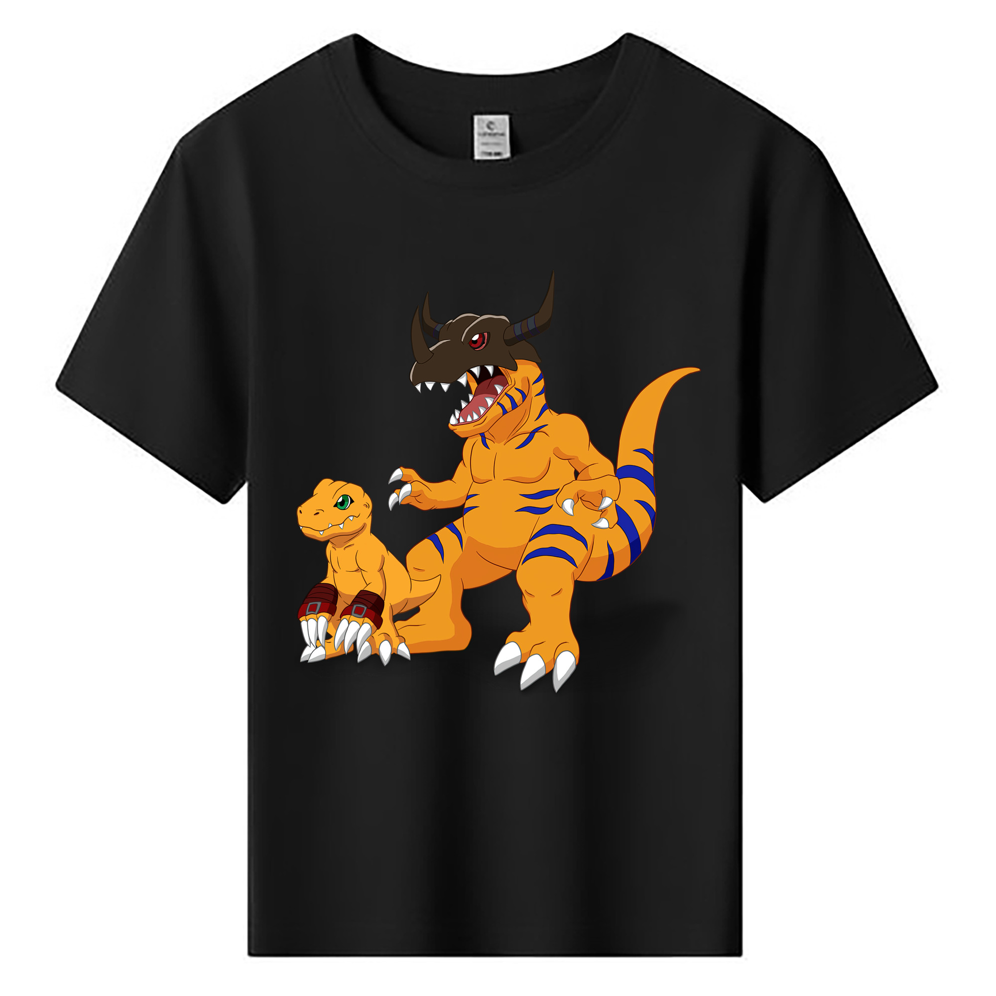 （画像用） Digimon デジタルモンスター/デジモン 綿100％キッズTシャツ（フロントプリント）