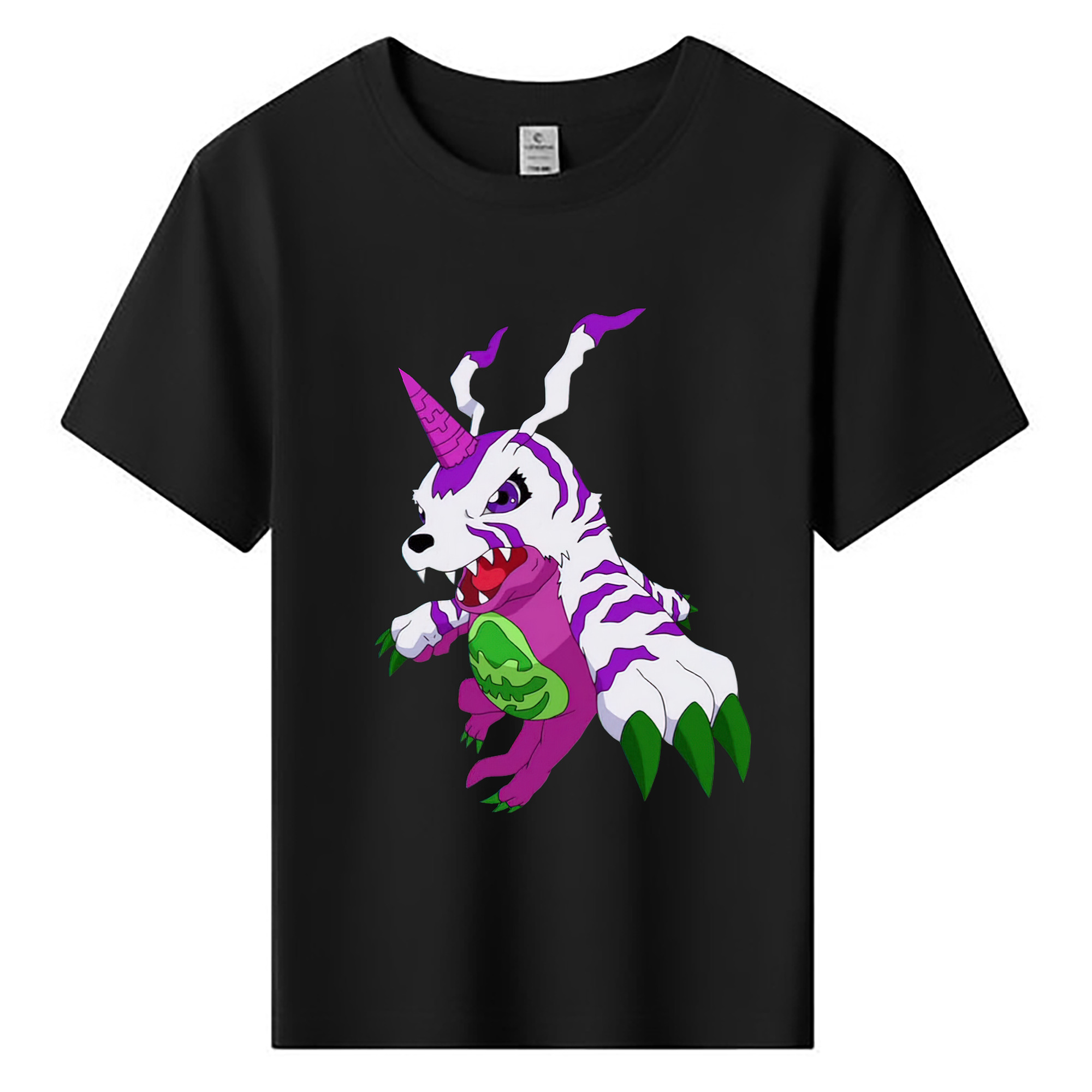 （画像用） Digimon デジタルモンスター/デジモン 綿100％キッズTシャツ（フロントプリント）