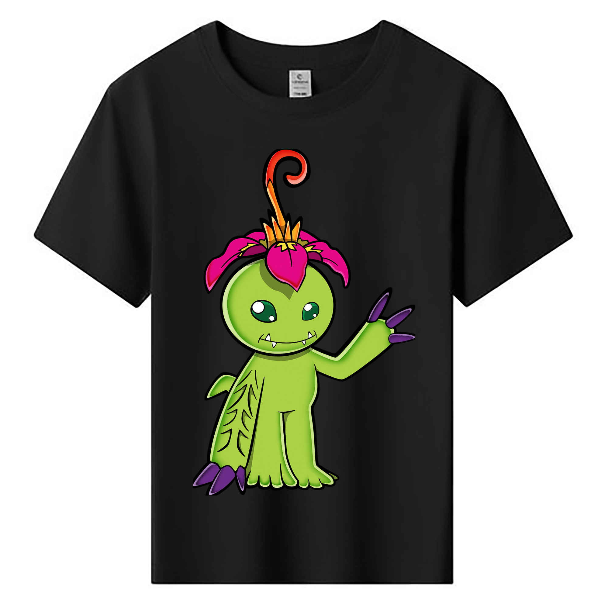 （画像用） Digimon デジタルモンスター/デジモン 綿100％キッズTシャツ（フロントプリント）