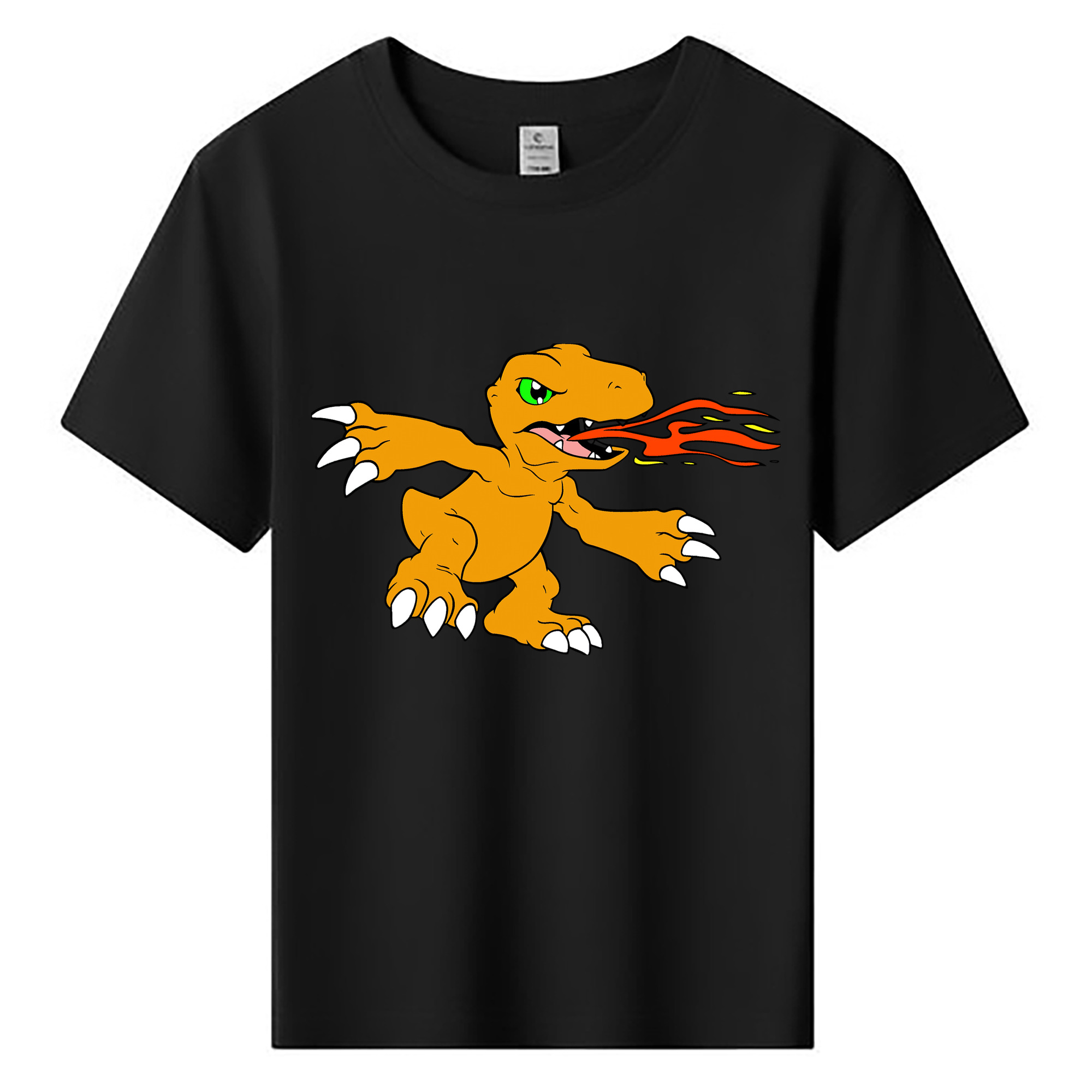 （画像用） Digimon デジタルモンスター/デジモン 綿100％キッズTシャツ（フロントプリント）