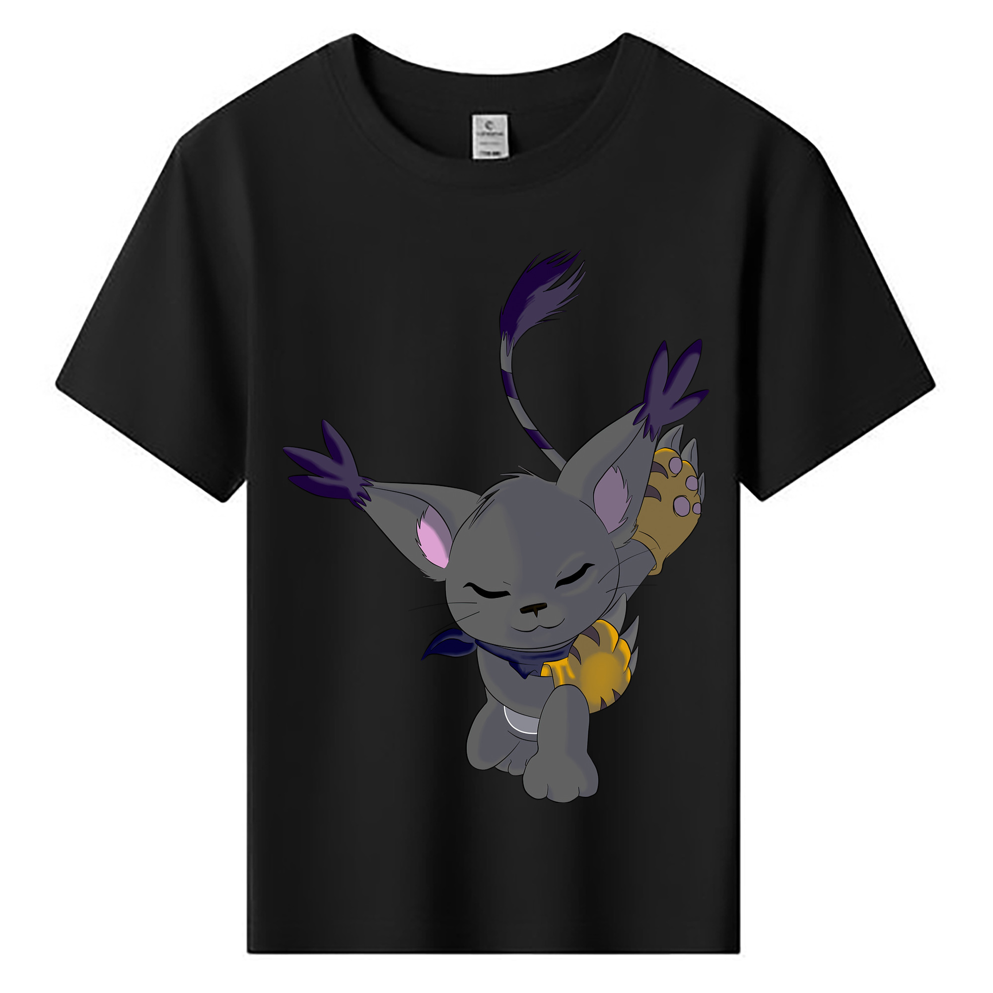 （画像用） Digimon デジタルモンスター/デジモン 綿100％キッズTシャツ（フロントプリント）