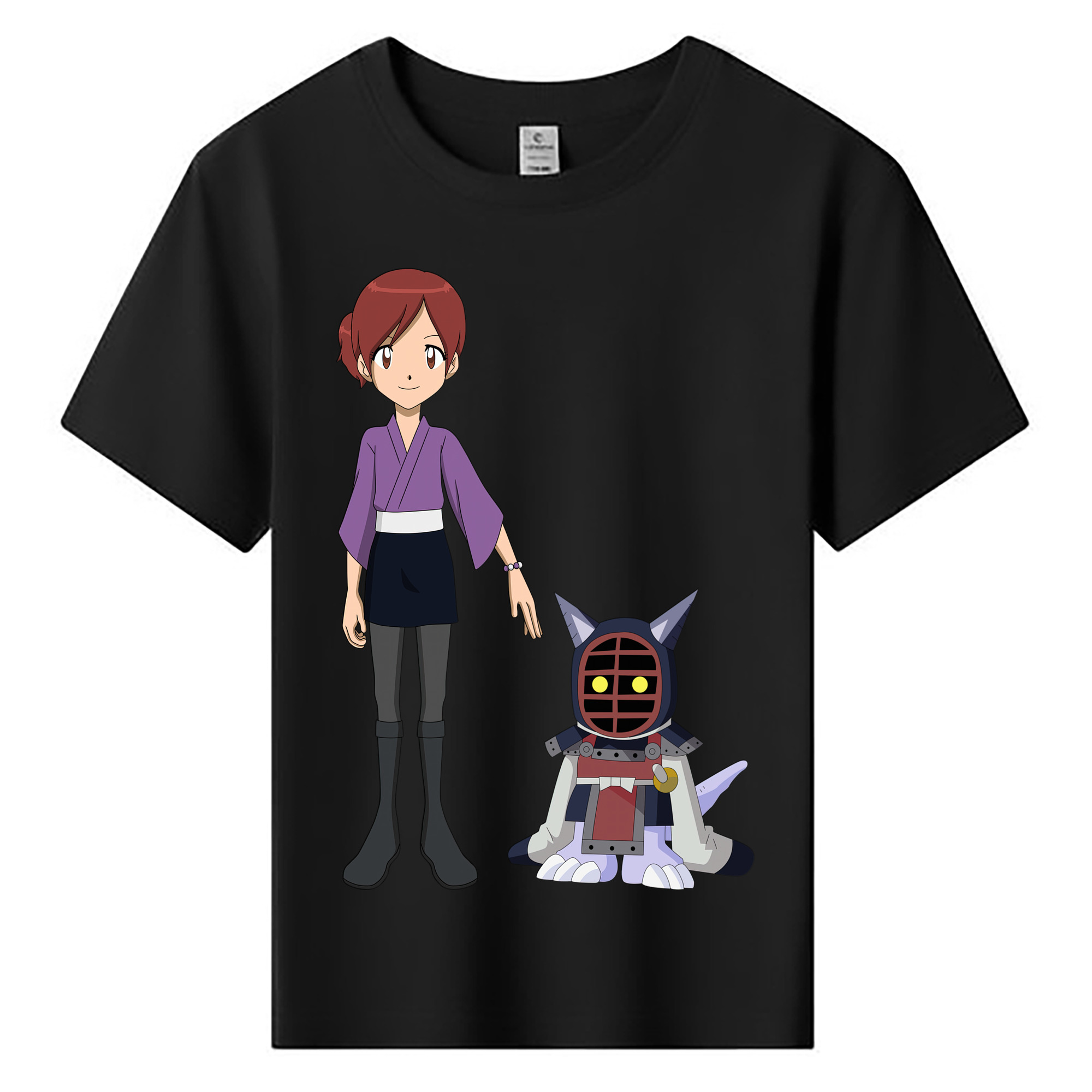（画像用） Digimon デジタルモンスター/デジモン 綿100％キッズTシャツ（フロントプリント）