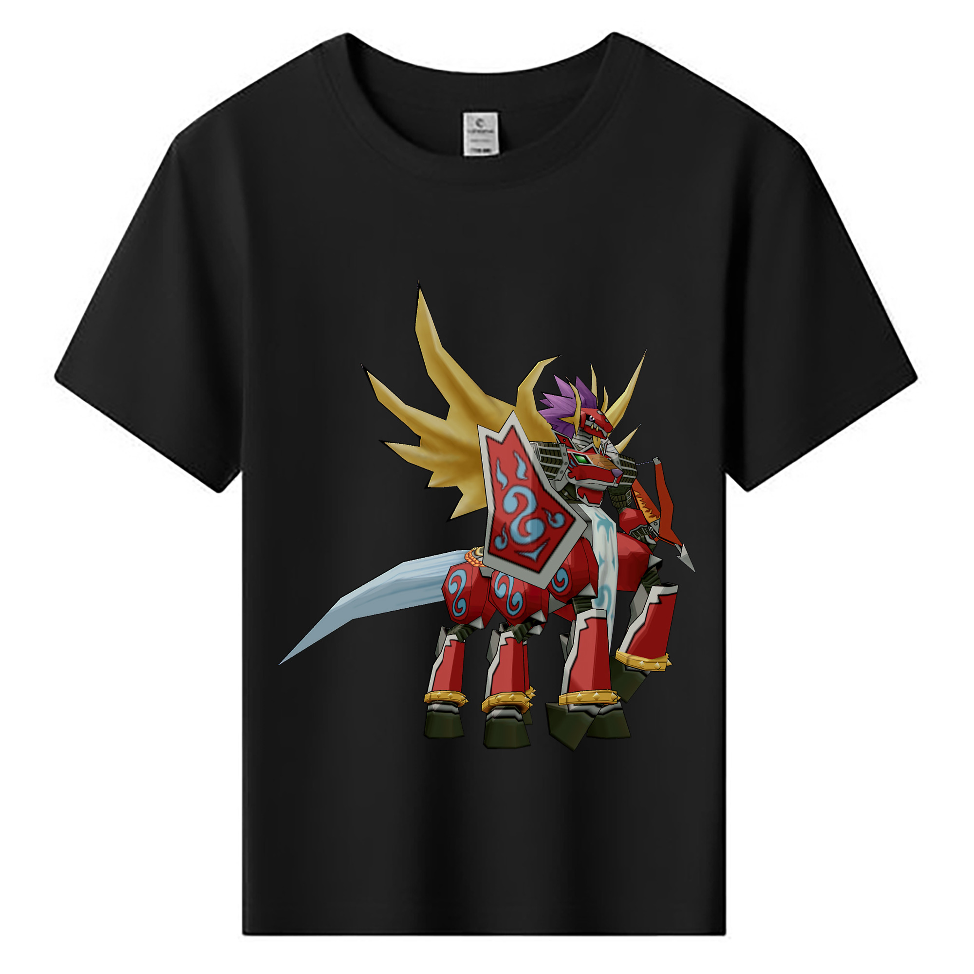 （画像用） Digimon デジタルモンスター/デジモン 綿100％キッズTシャツ（フロントプリント）