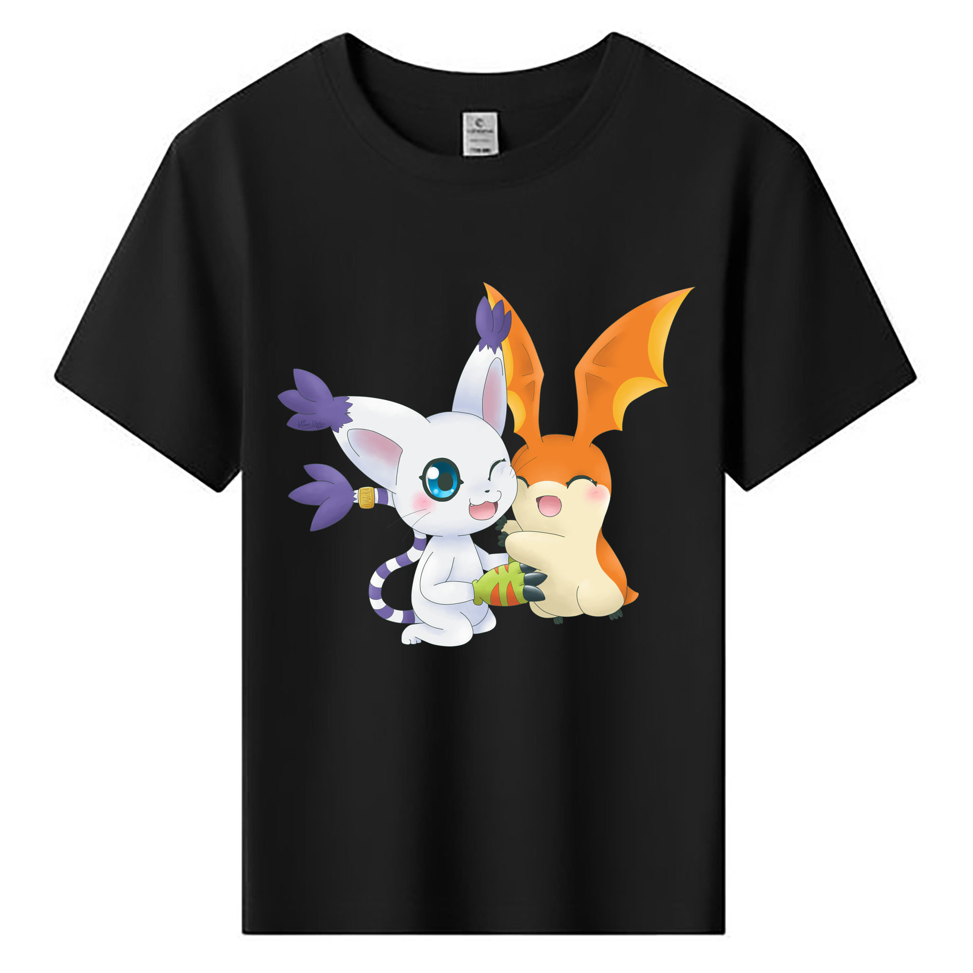 （画像用） Digimon デジタルモンスター/デジモン 綿100％キッズTシャツ（フロントプリント）
