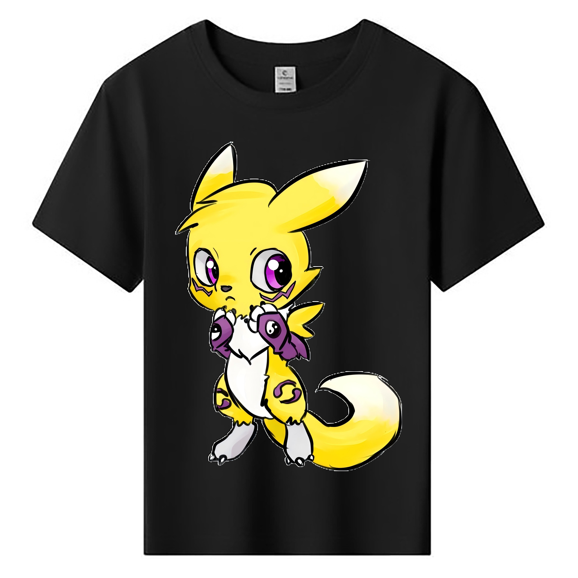 （画像用） Digimon デジタルモンスター/デジモン 綿100％キッズTシャツ（フロントプリント）