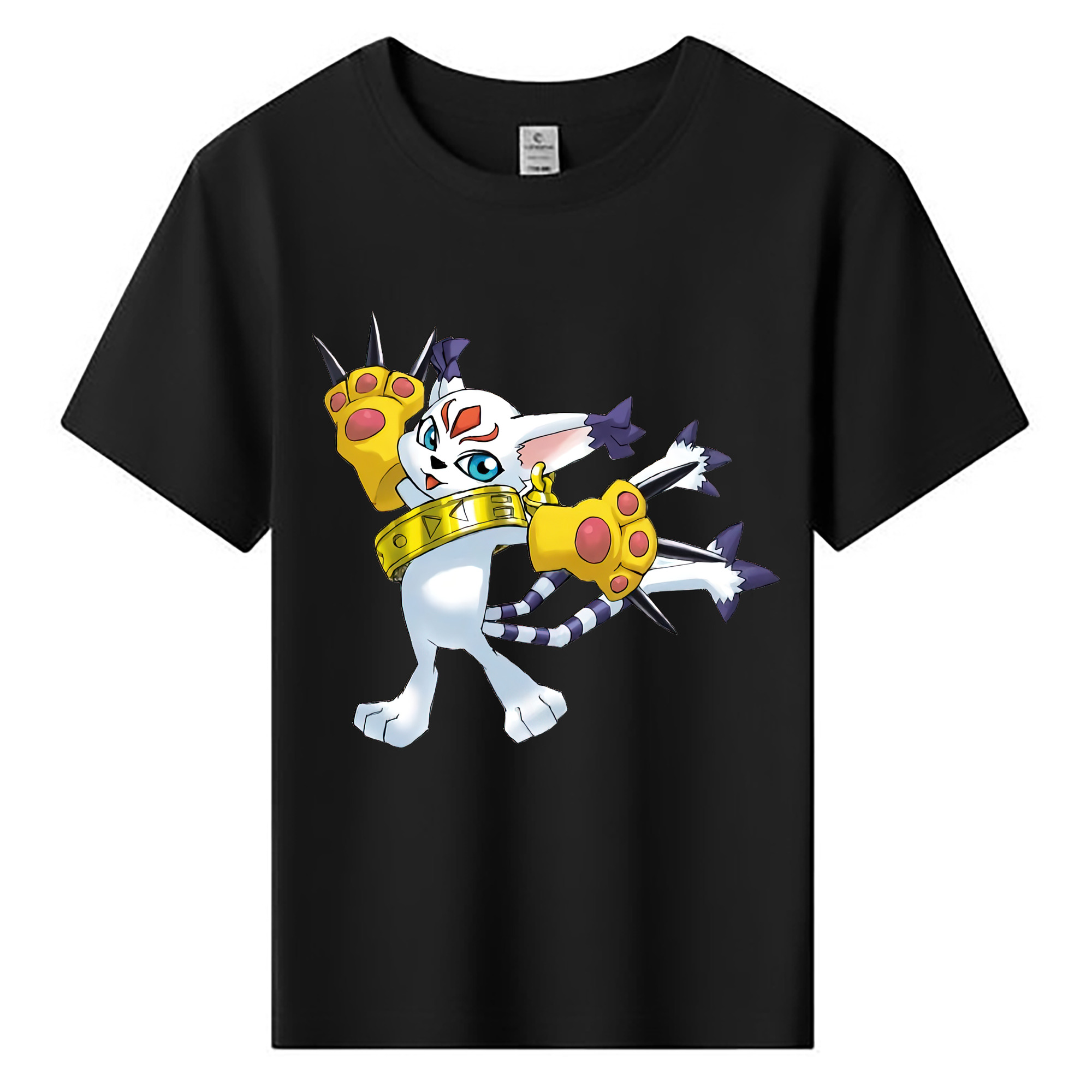 （画像用） Digimon デジタルモンスター/デジモン 綿100％キッズTシャツ（フロントプリント）