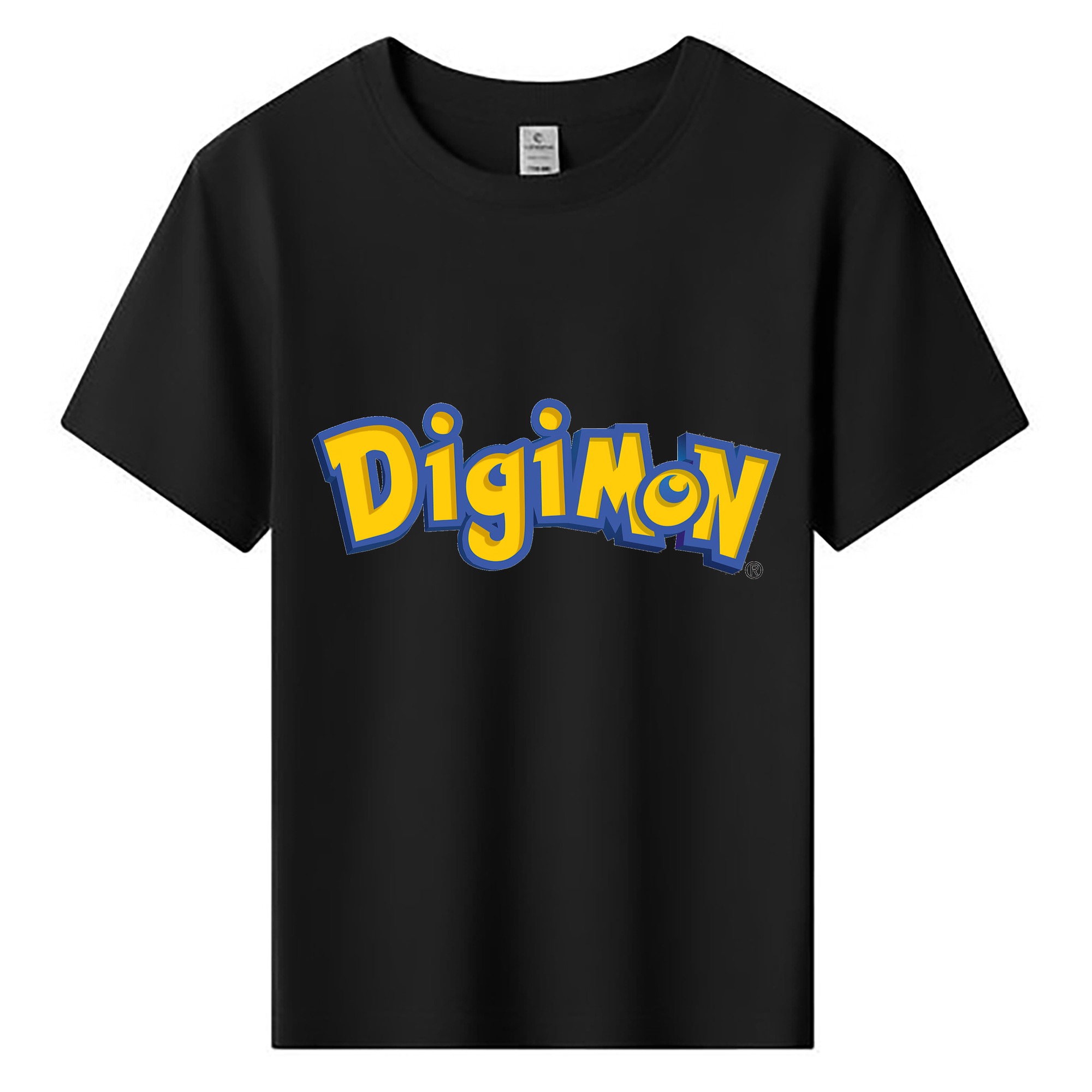 （画像用） Digimon デジタルモンスター/デジモン 綿100％キッズTシャツ（フロントプリント）