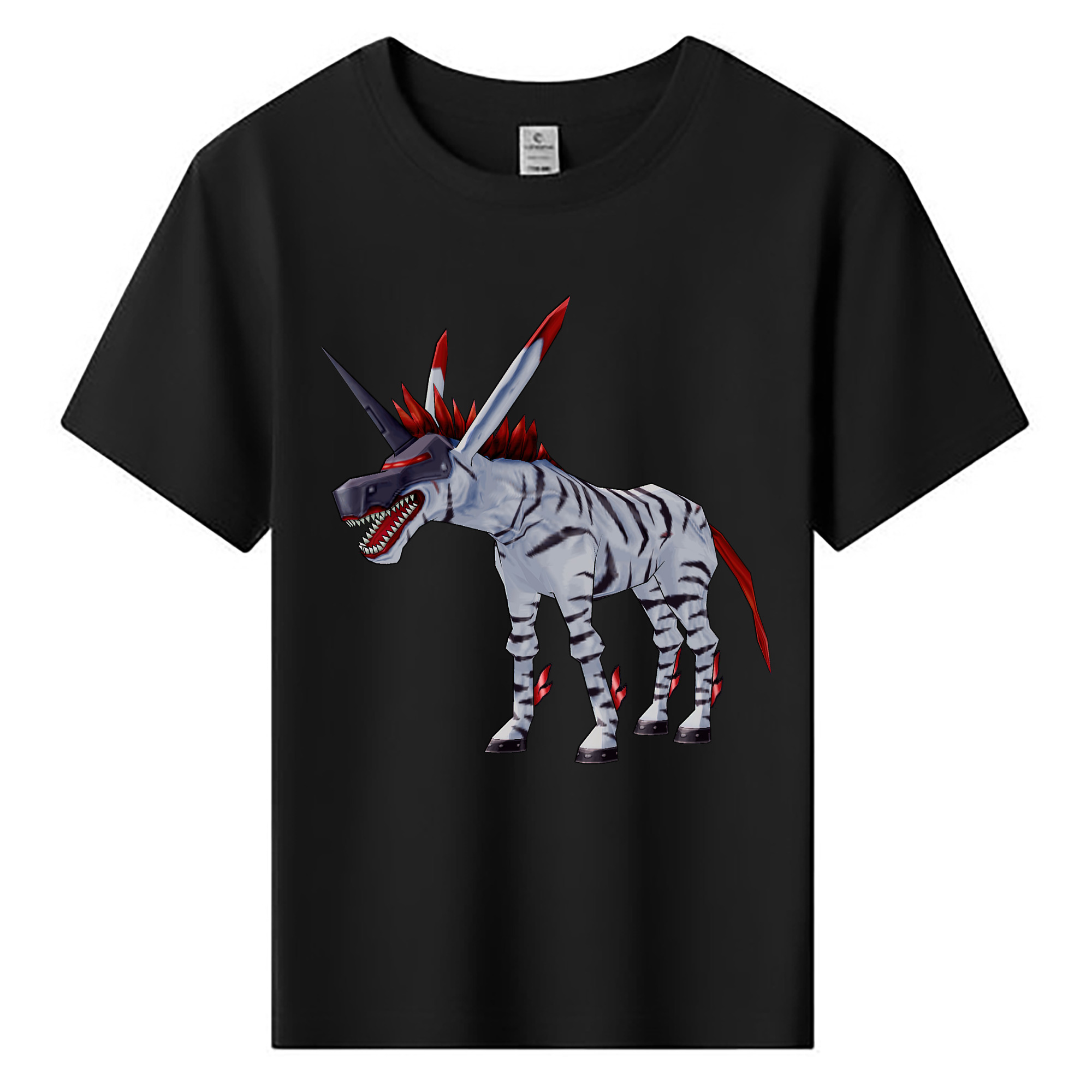 （画像用） Digimon デジタルモンスター/デジモン 綿100％キッズTシャツ（フロントプリント）