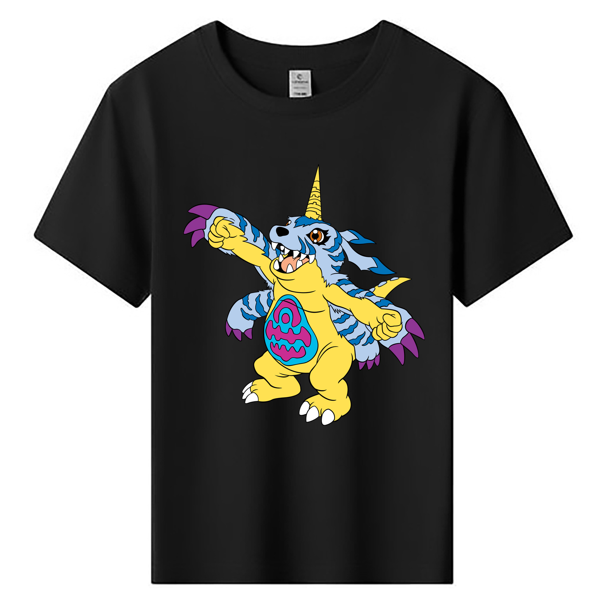 （画像用） Digimon デジタルモンスター/デジモン 綿100％キッズTシャツ（フロントプリント）