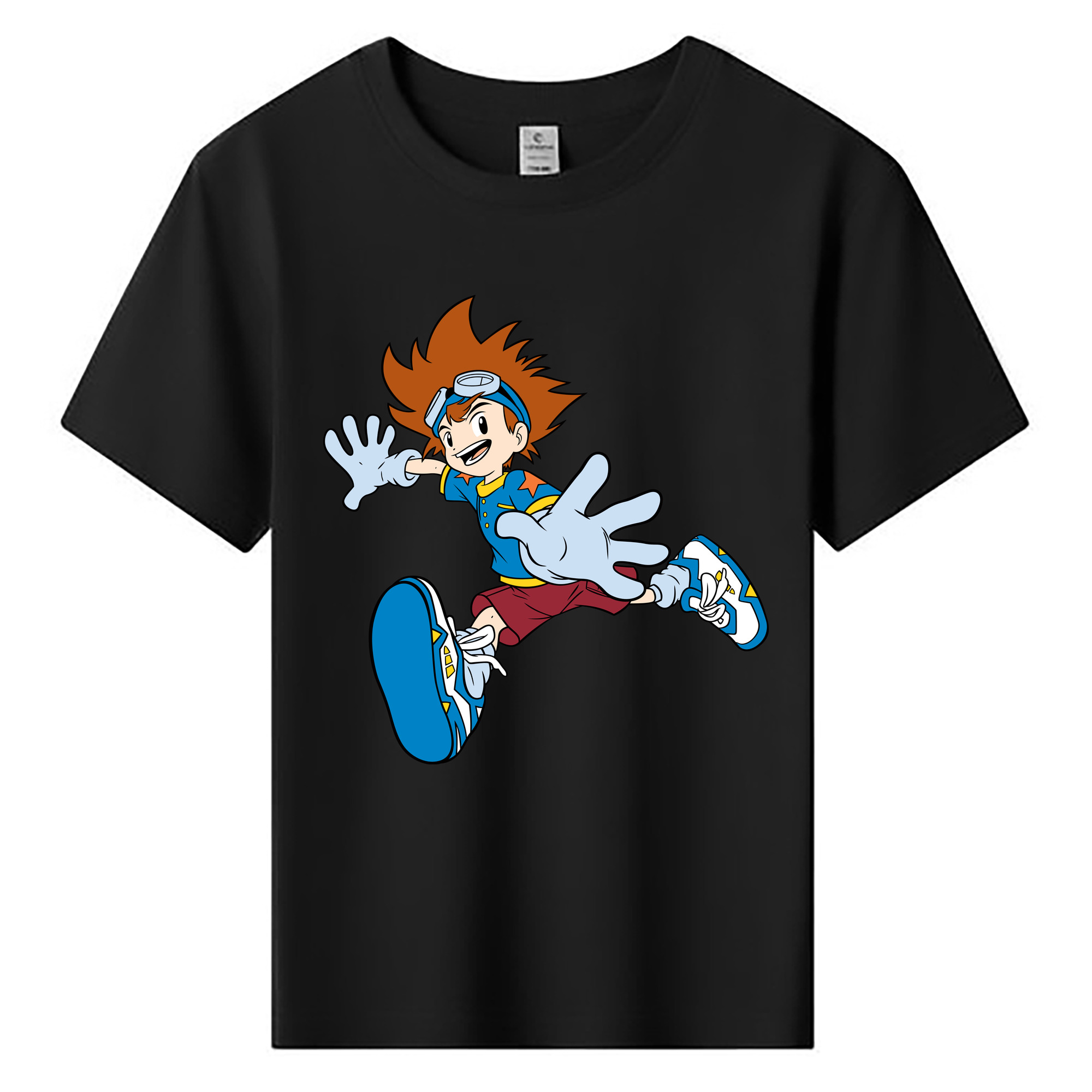 （画像用） Digimon デジタルモンスター/デジモン 綿100％キッズTシャツ（フロントプリント）