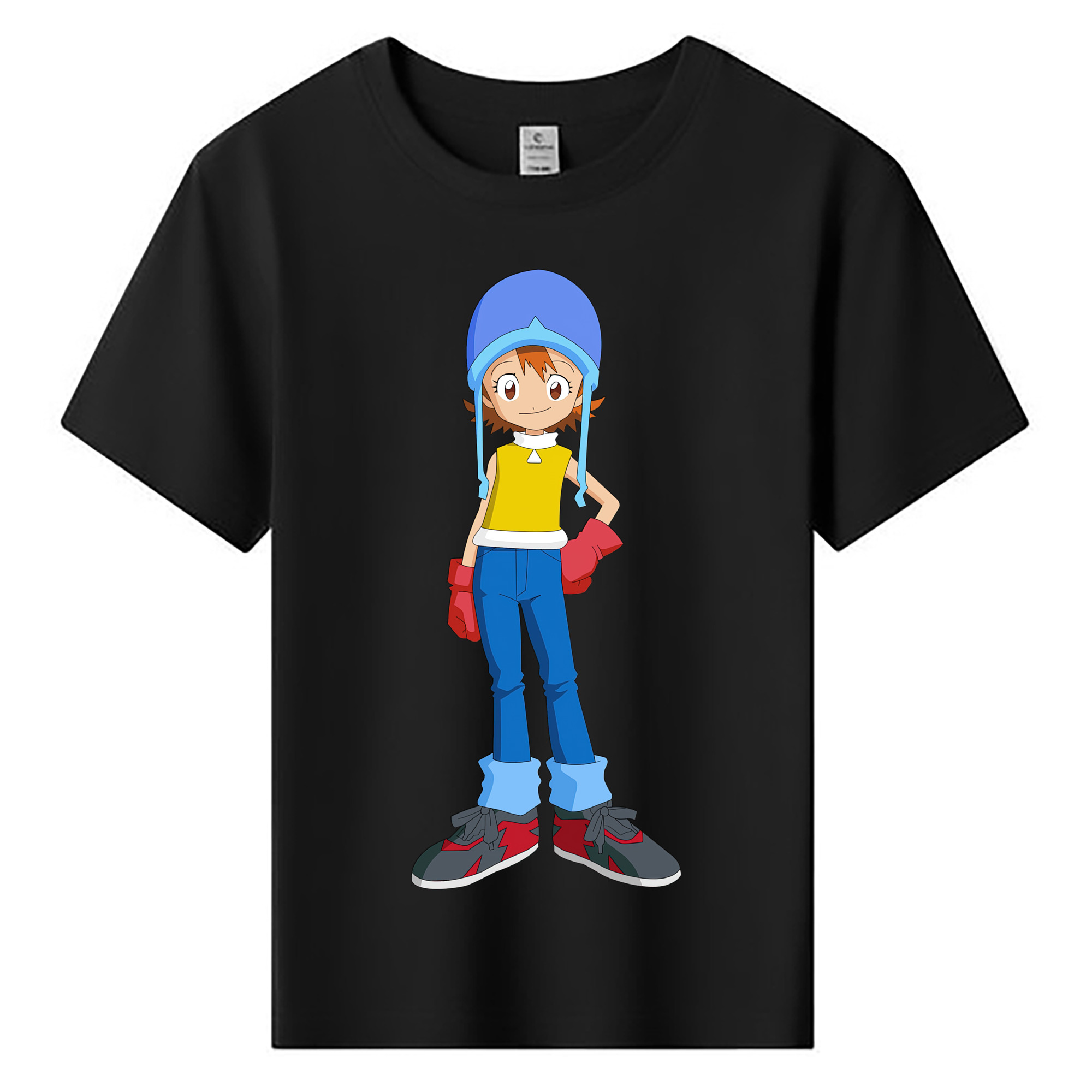 （画像用） Digimon デジタルモンスター/デジモン 綿100％キッズTシャツ（フロントプリント）