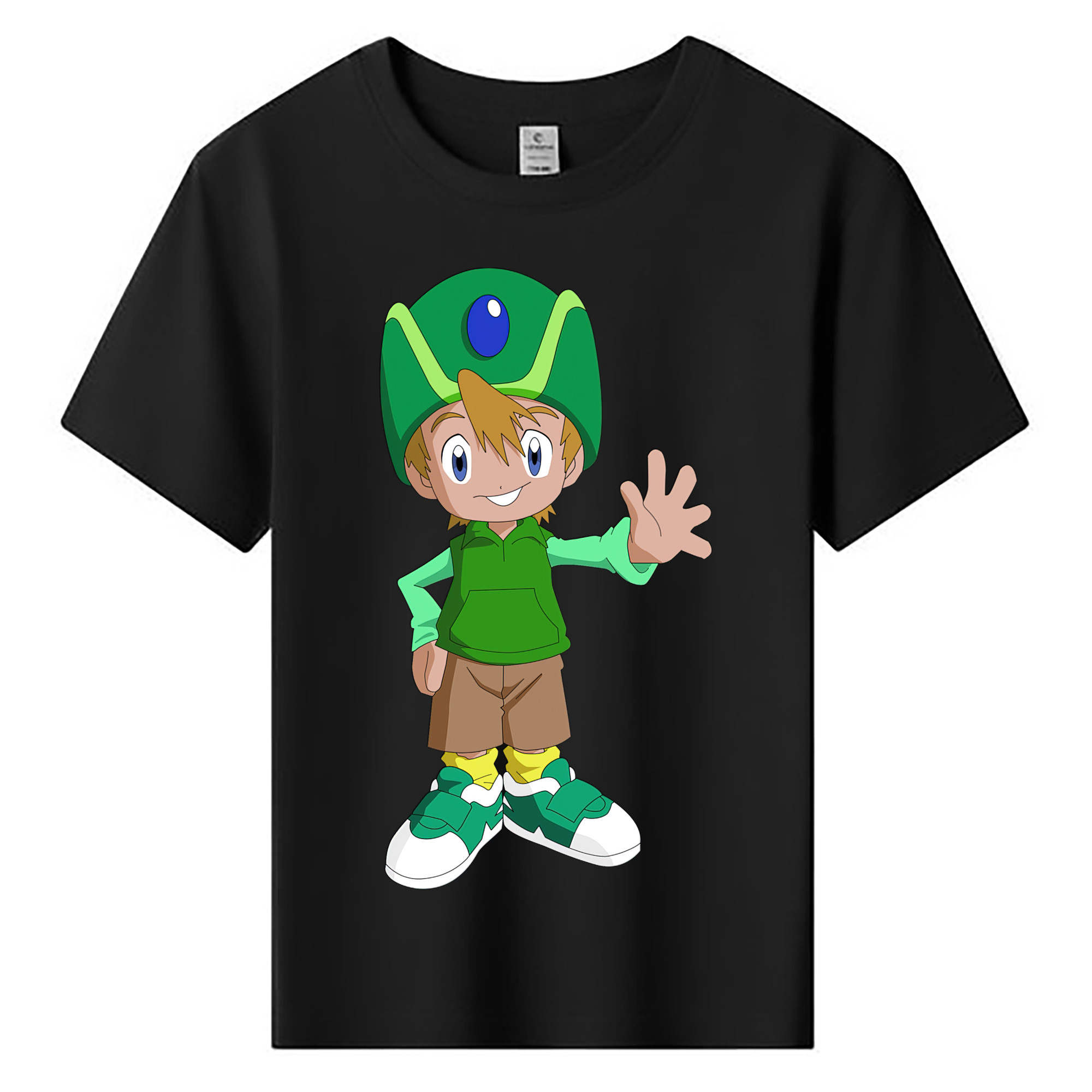 （画像用） Digimon デジタルモンスター/デジモン 綿100％キッズTシャツ（フロントプリント）